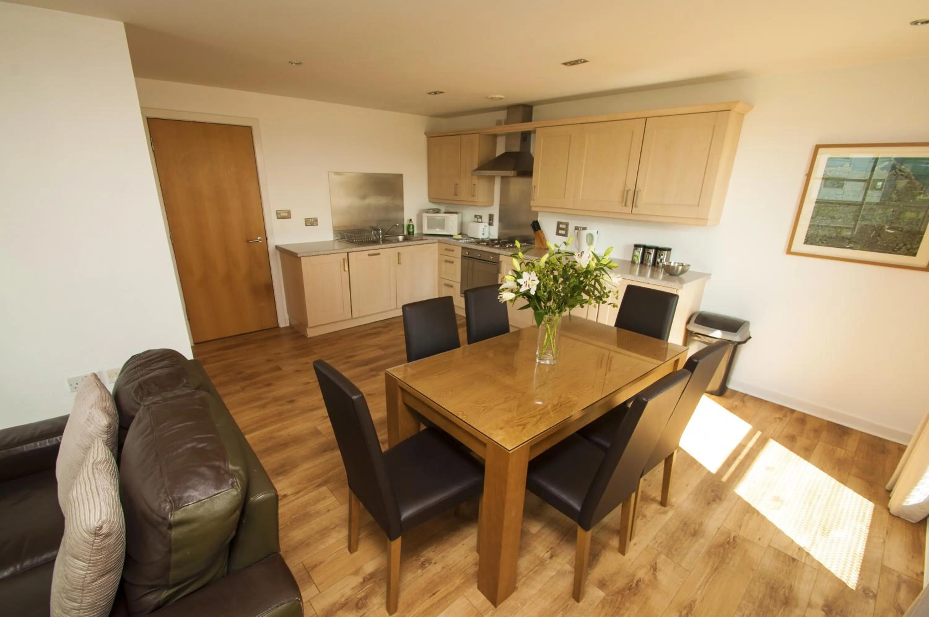 Kitchen or kitchenette in Ocean Serviced Apartments
