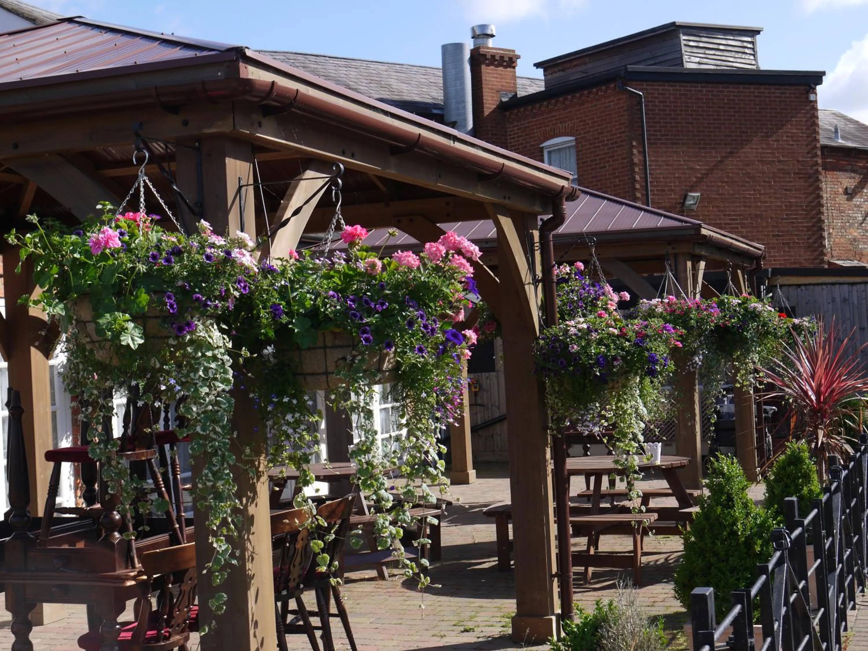 Patio in The Bell Hotel