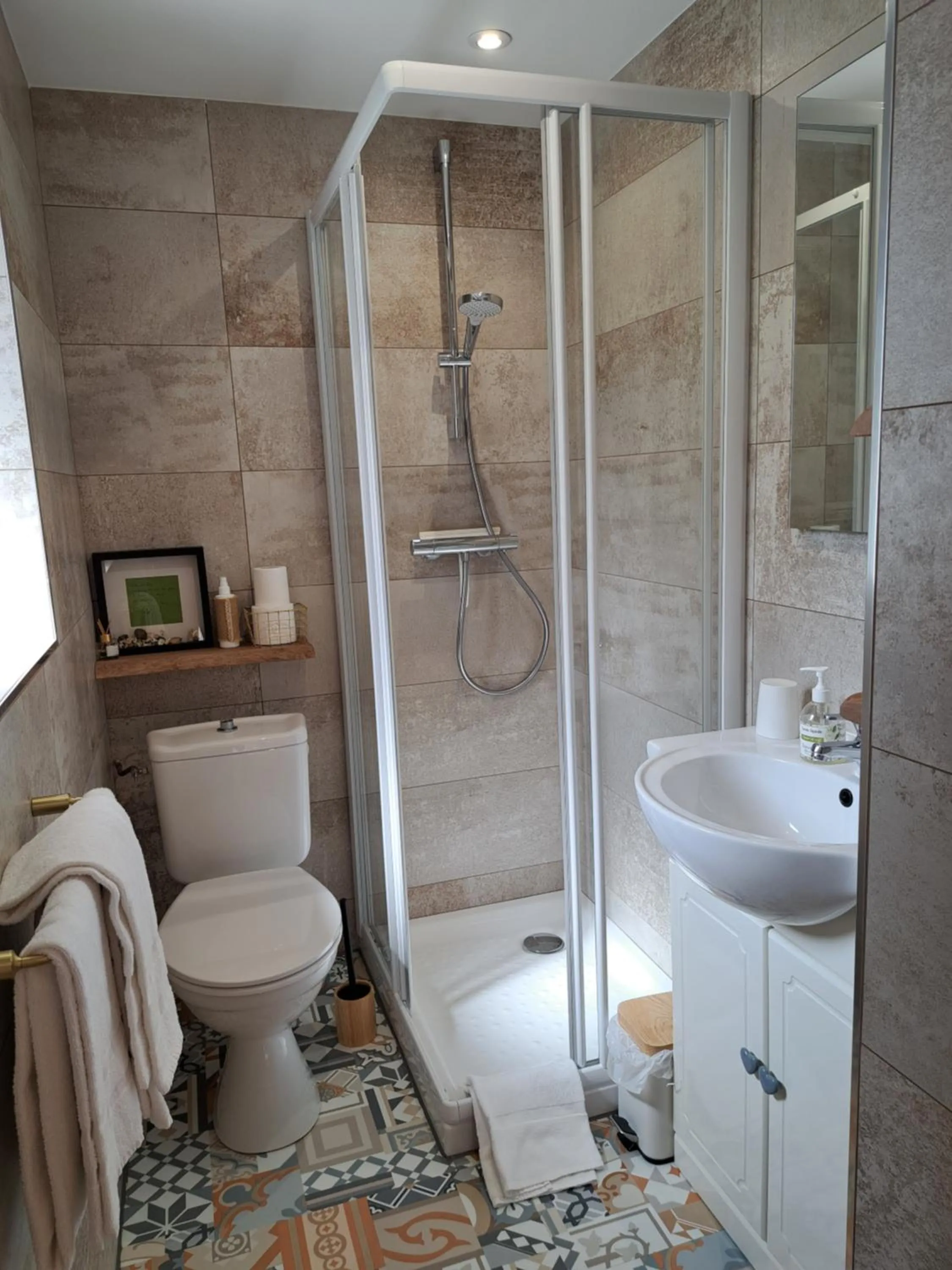 Bathroom in Terre et Eau Les chambres d'hotes B&B Sèvremont