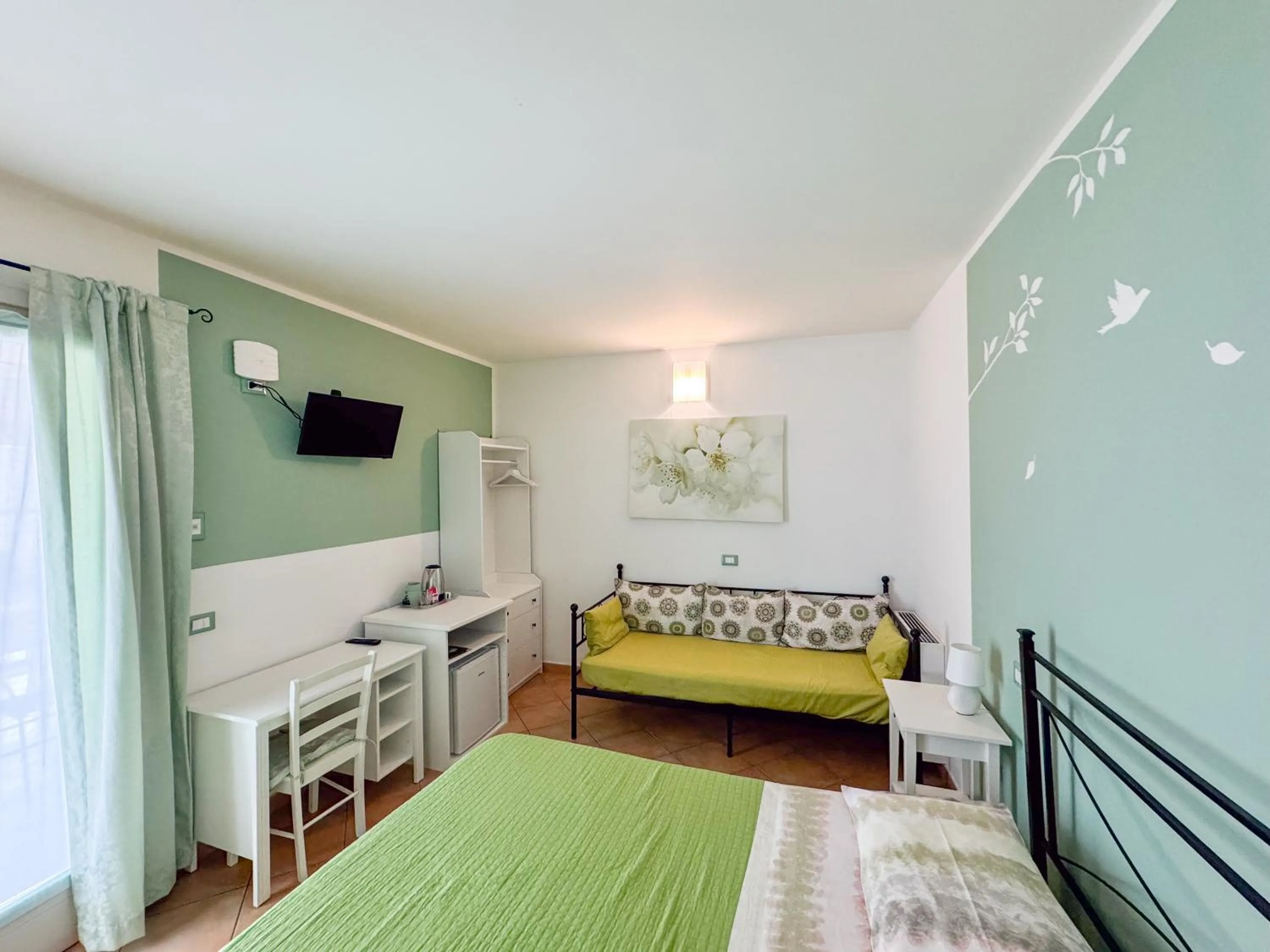 Bedroom, Bed in B&B Il Grande Salice Bike Friends