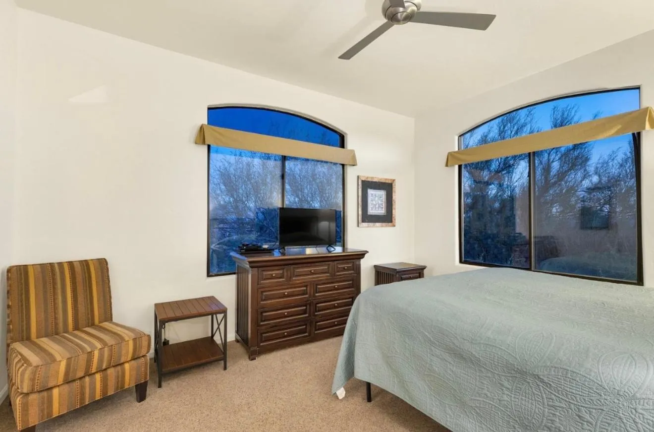 Bed in Casitas at Sabino Springs