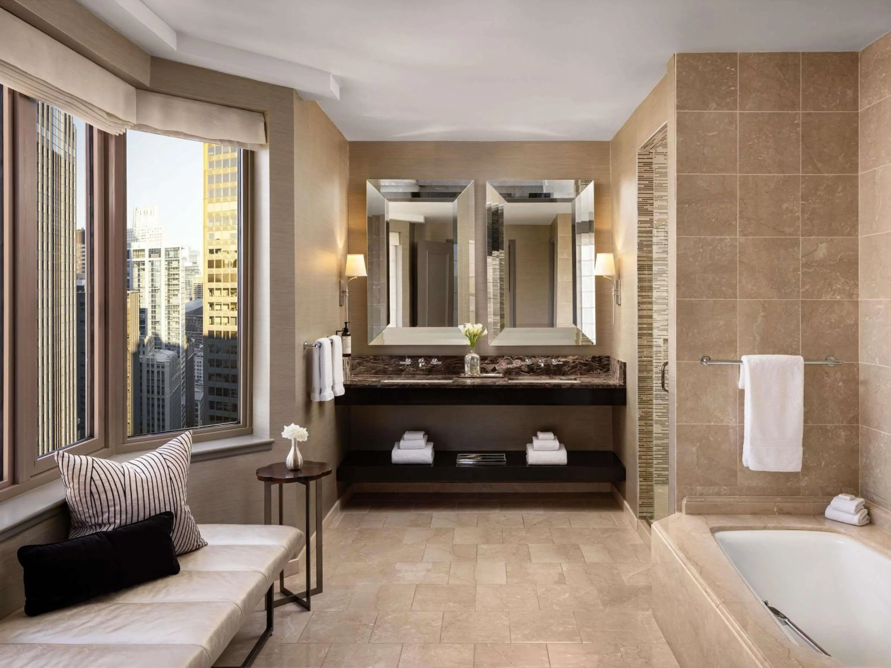 Bedroom in Fairmont Chicago Millennium Park