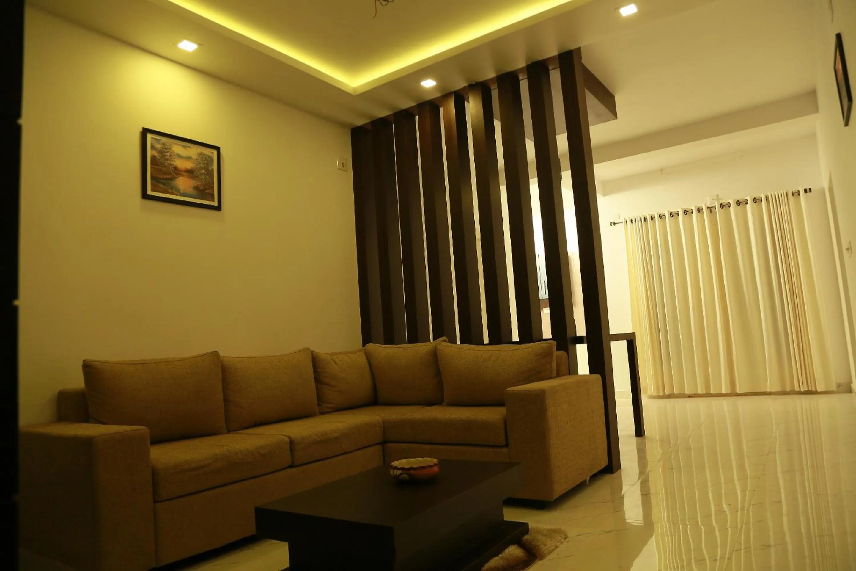 Living room in SRM Tower Residency