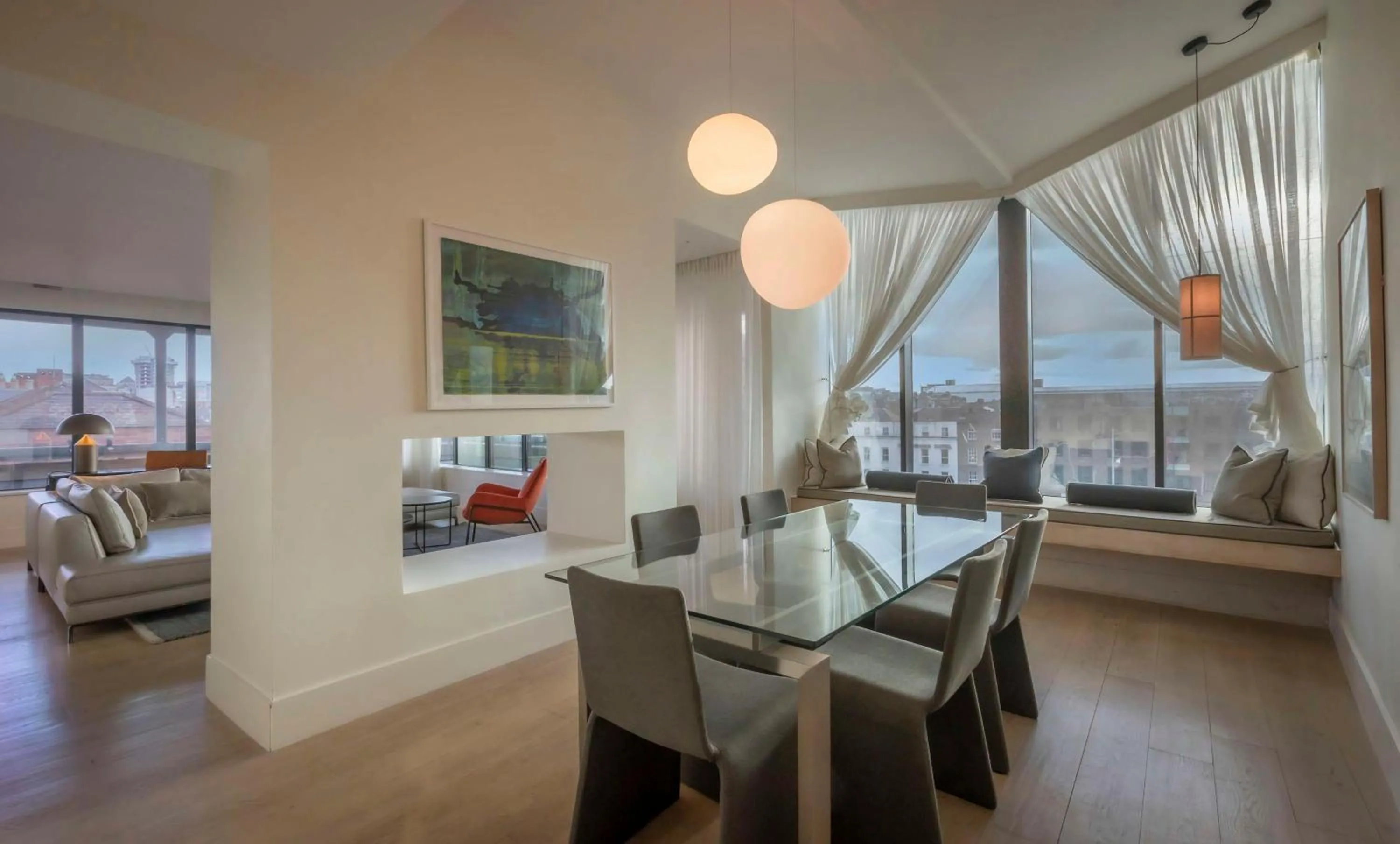 Living room in The Morrison Dublin, Curio Collection by Hilton