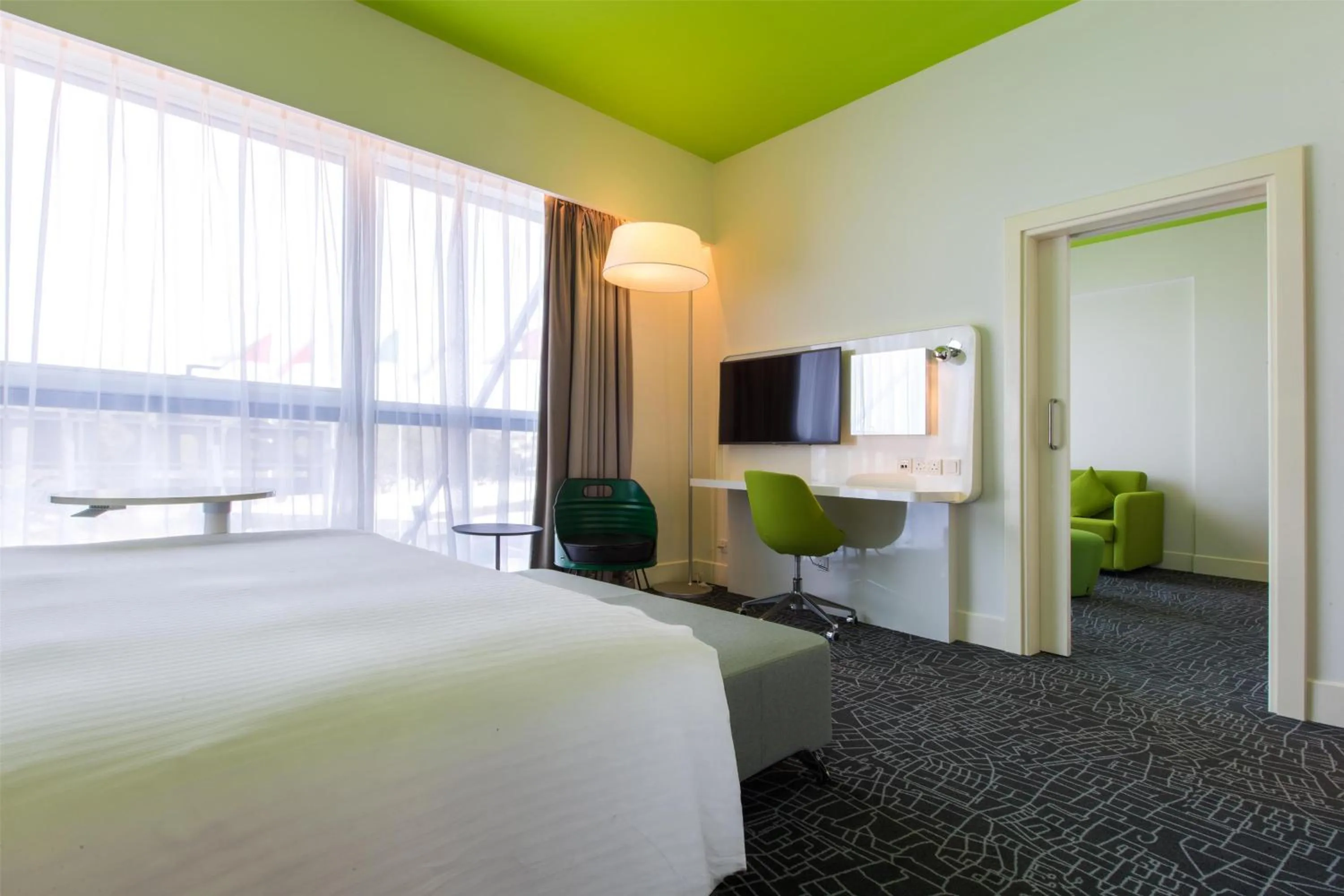 Photo of the whole room, Bed in Park Inn by Radisson Dubai Motor City