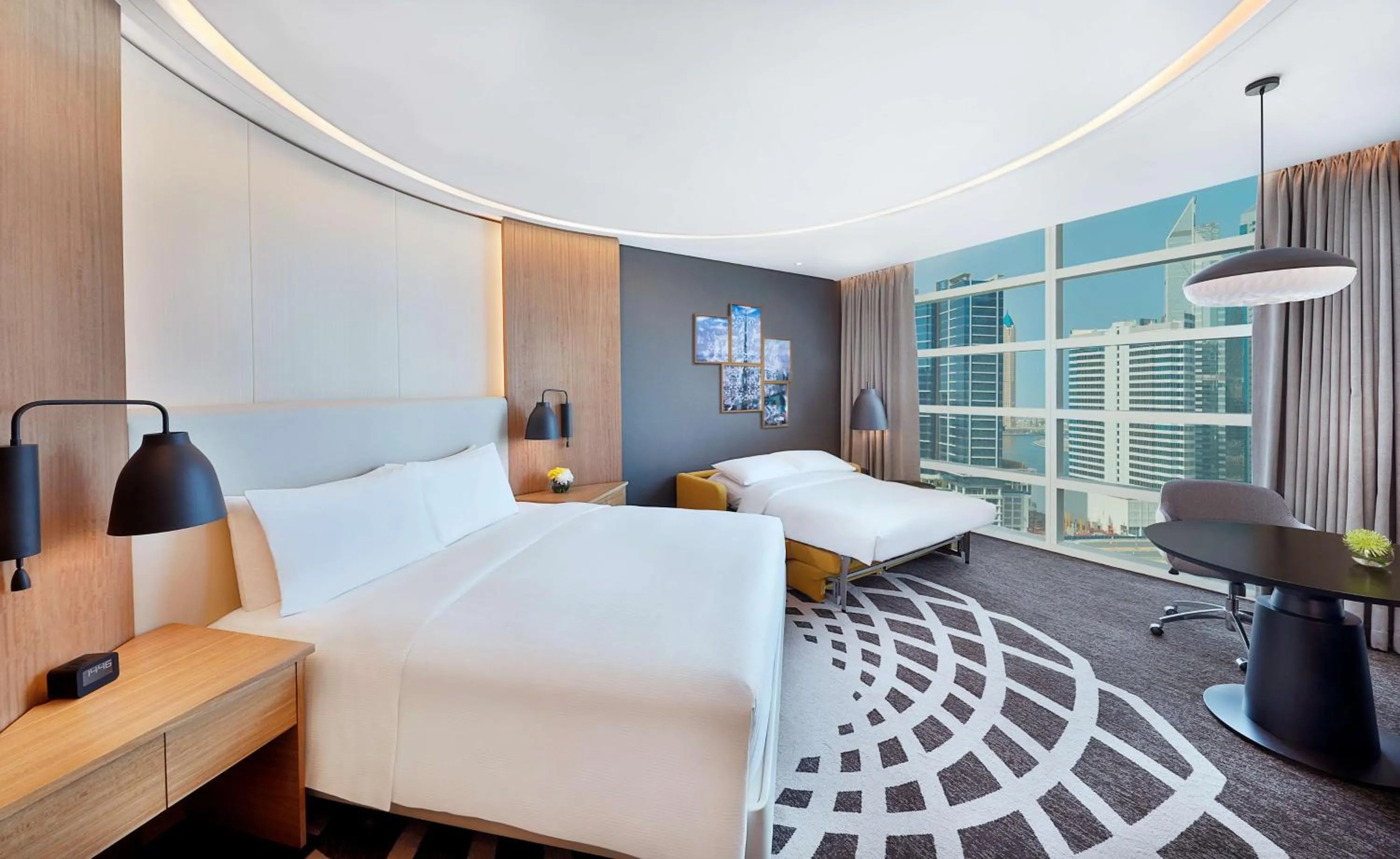 Bed in DoubleTree by Hilton Dubai - Business Bay