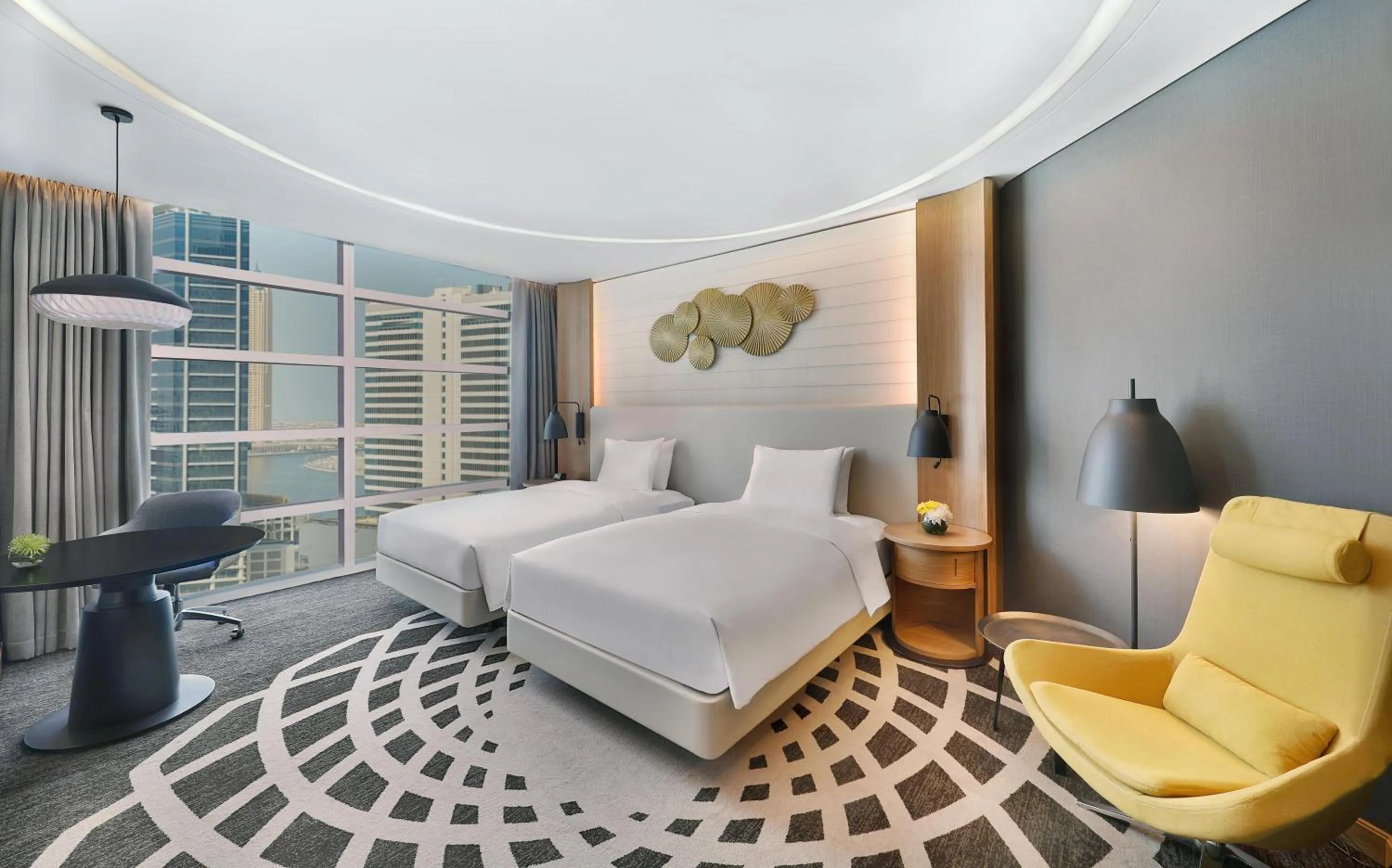 Bedroom, Bed in DoubleTree by Hilton Dubai - Business Bay