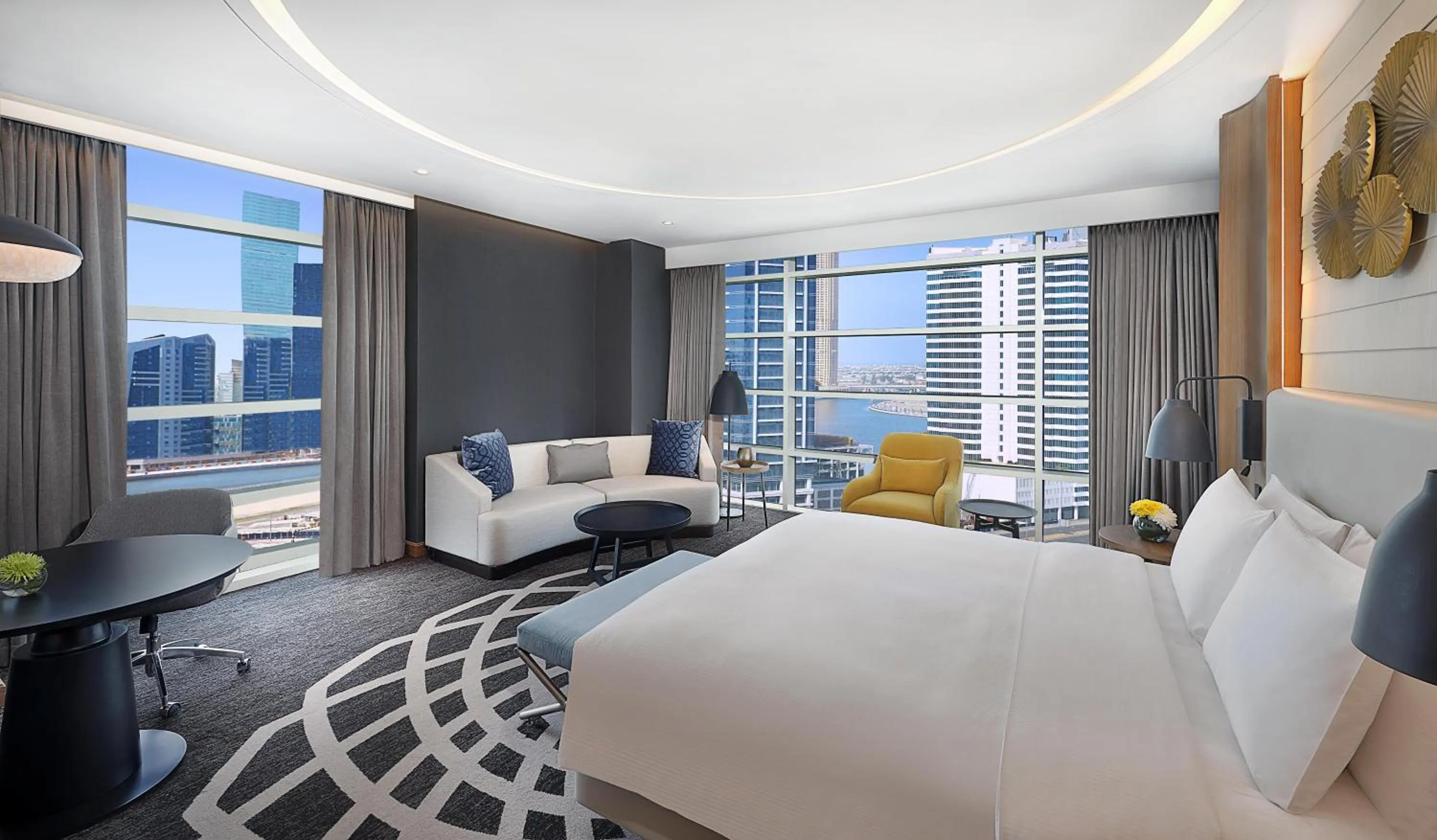 Bed in DoubleTree by Hilton Dubai - Business Bay