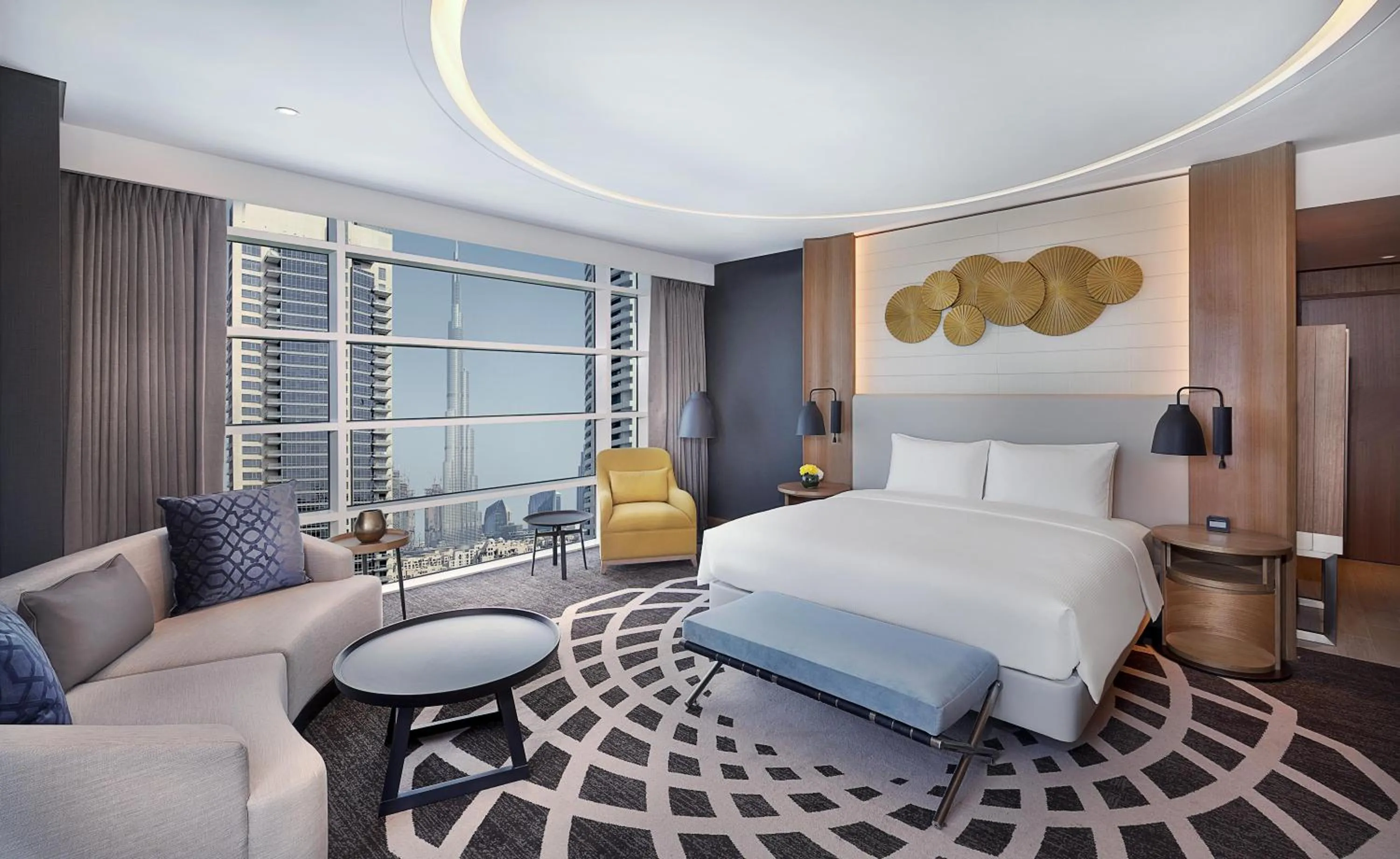 Living room, Bed in DoubleTree by Hilton Dubai - Business Bay