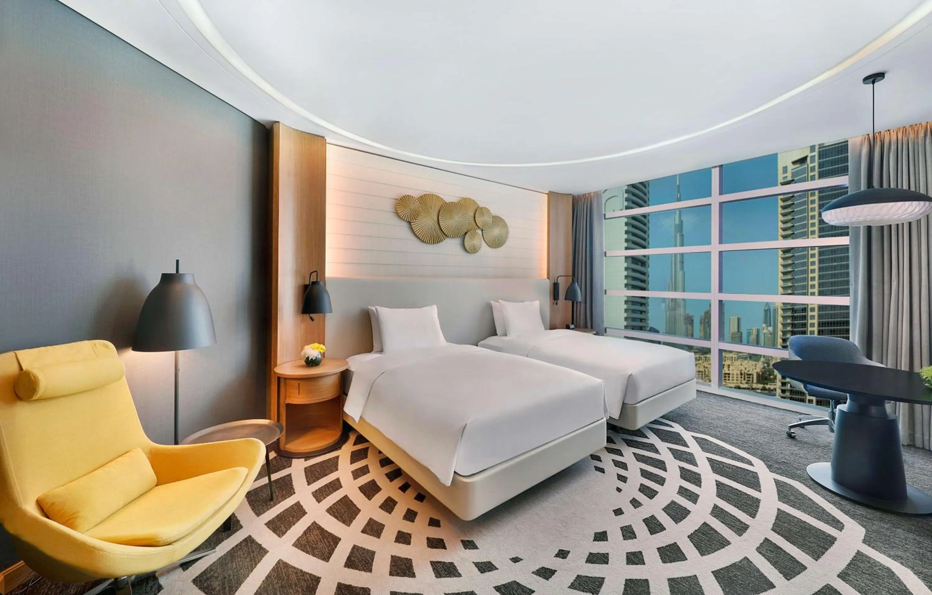 Bed in DoubleTree by Hilton Dubai - Business Bay