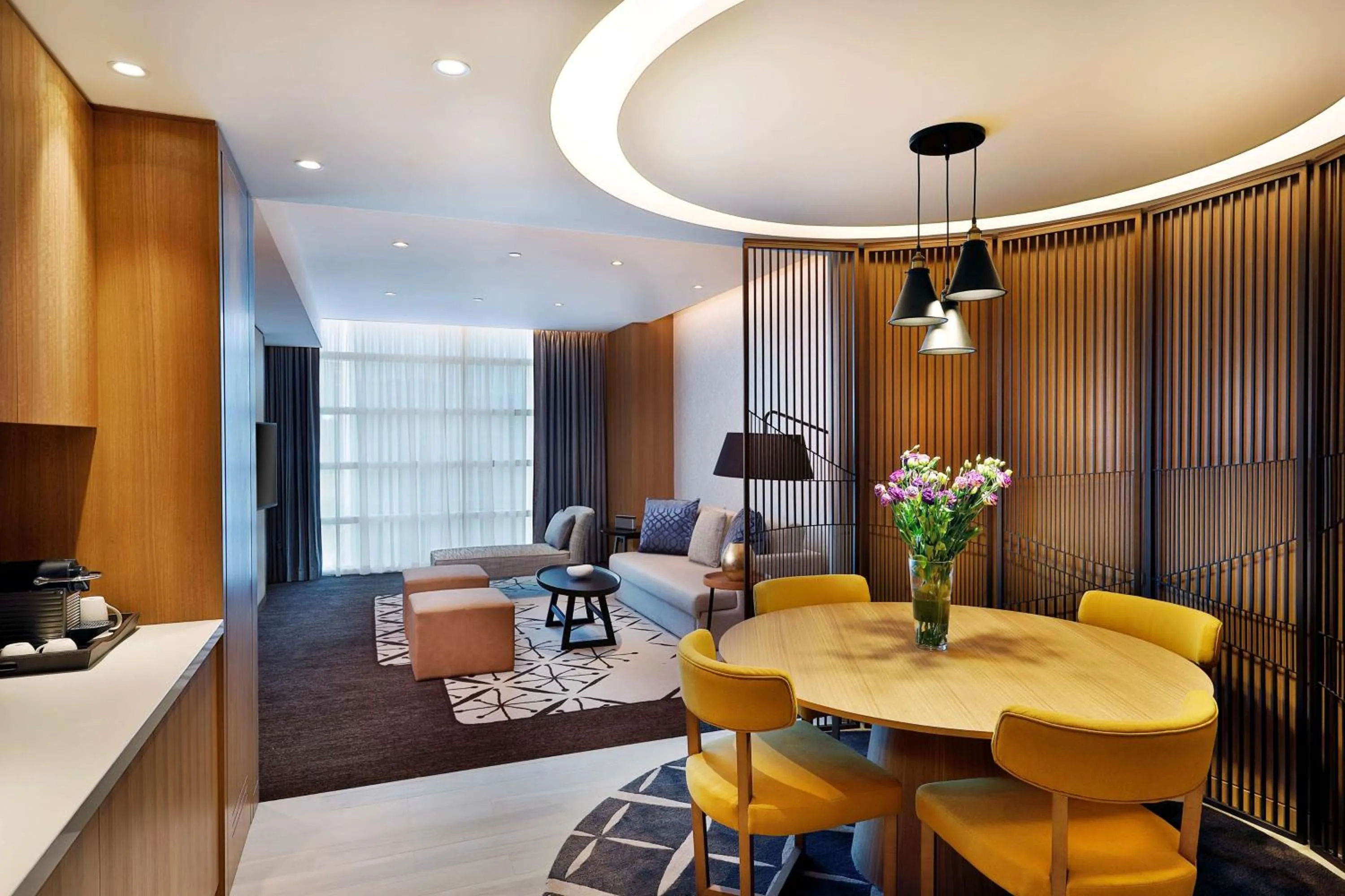 Living room in DoubleTree by Hilton Dubai - Business Bay
