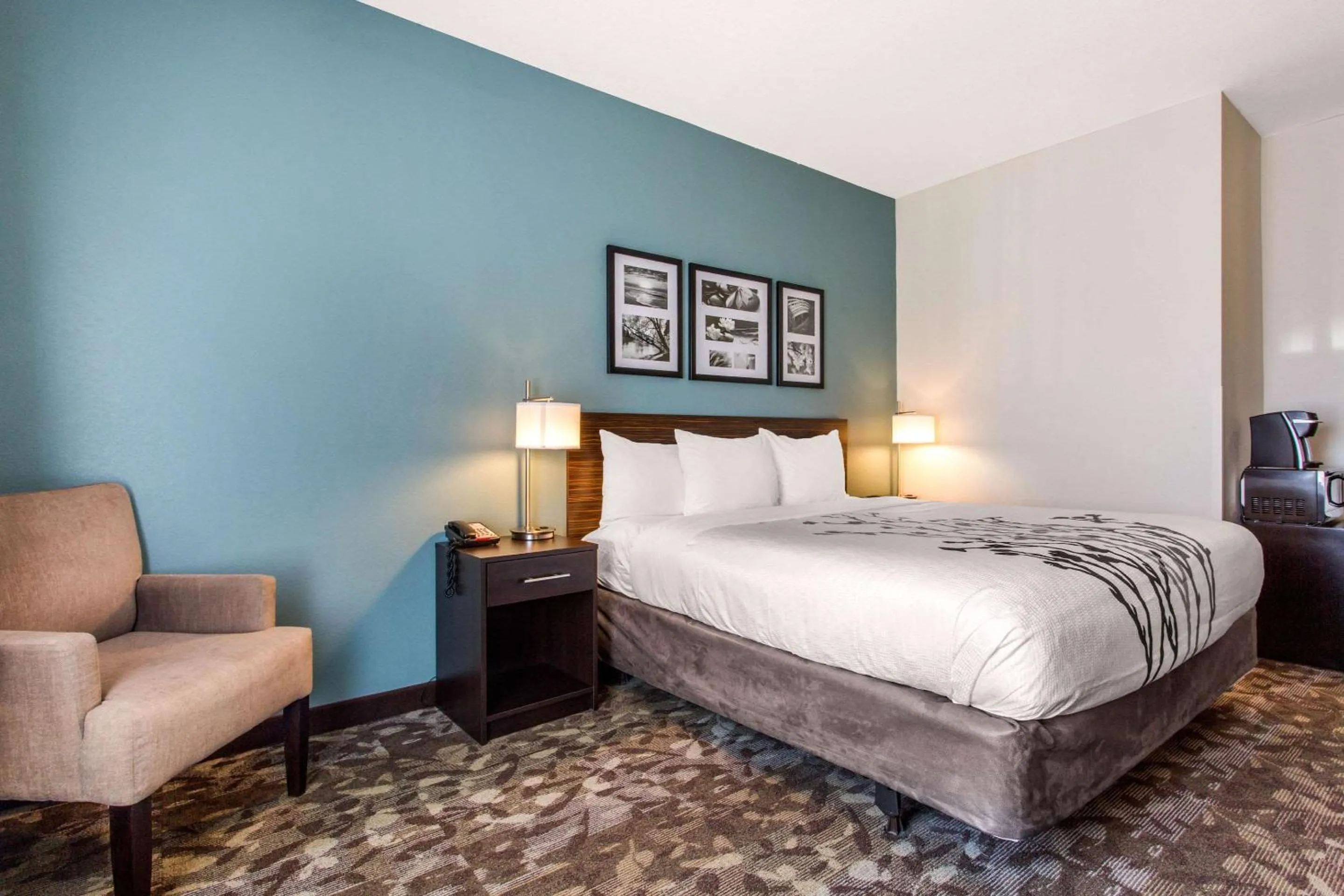Bedroom, Bed in Sleep Inn & Suites Middletown - Goshen