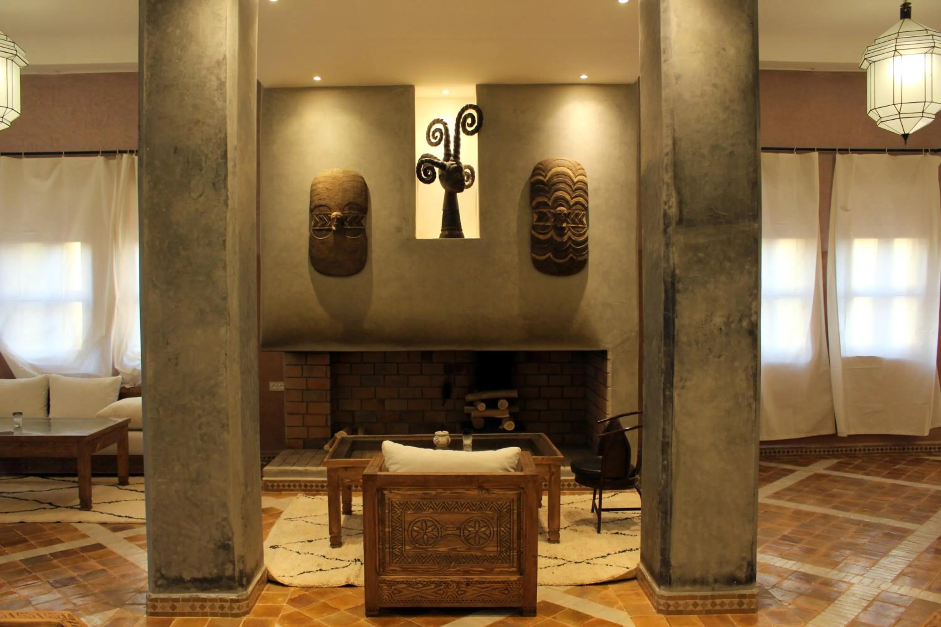 Living room in Bab Rimal - Desert Hotel in M'hamid El Ghizlane