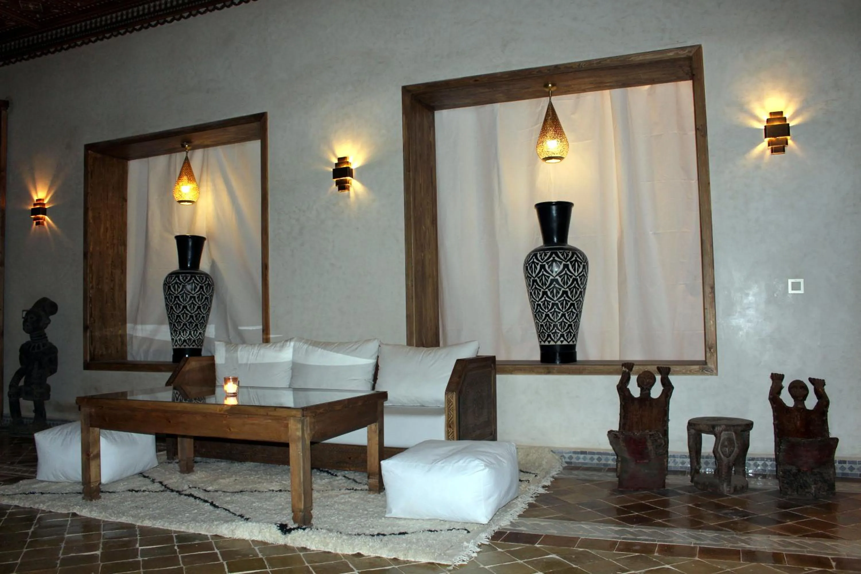 Living room in Bab Rimal - Desert Hotel in M'hamid El Ghizlane