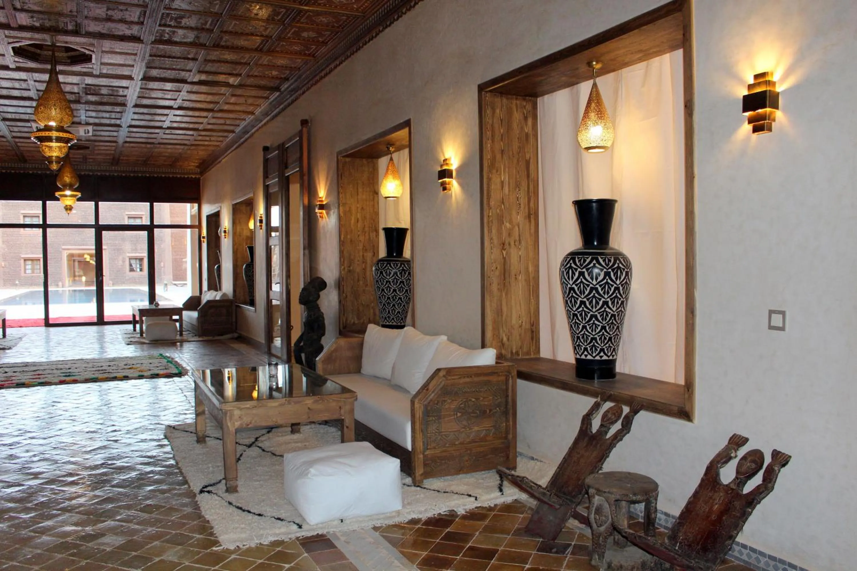Living room in Bab Rimal - Desert Hotel in M'hamid El Ghizlane
