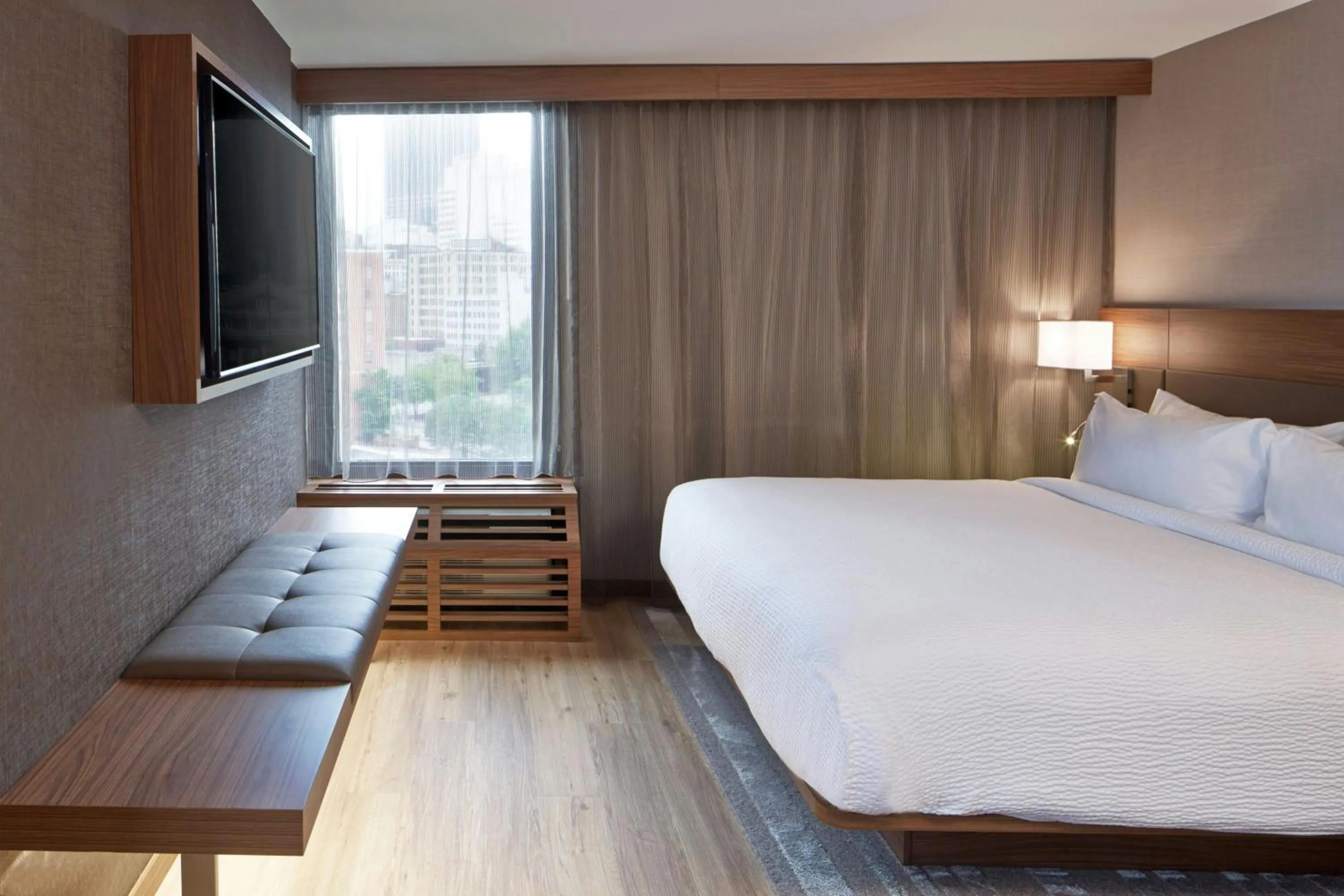 Photo of the whole room, Bed in AC Hotel Atlanta Downtown