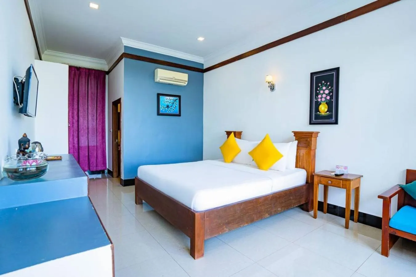Bedroom, Bed in Kampot View Boutique