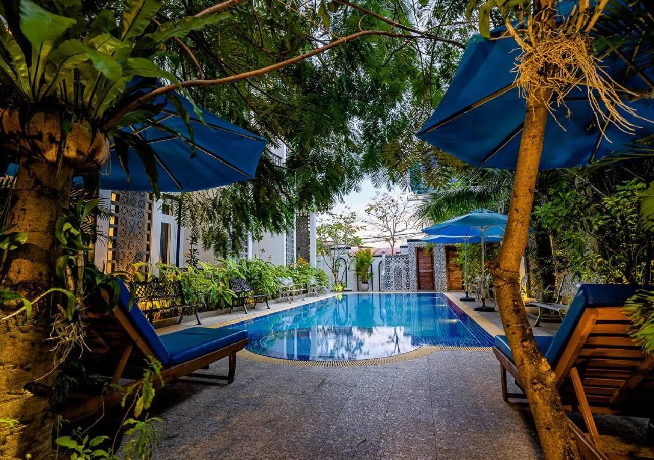 Pool view in Kampot View Boutique