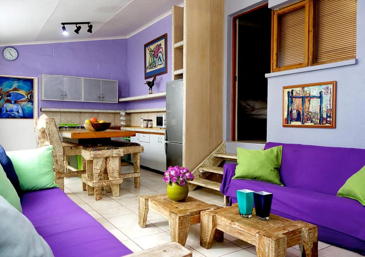 Seating area in Veki's Village Cottages