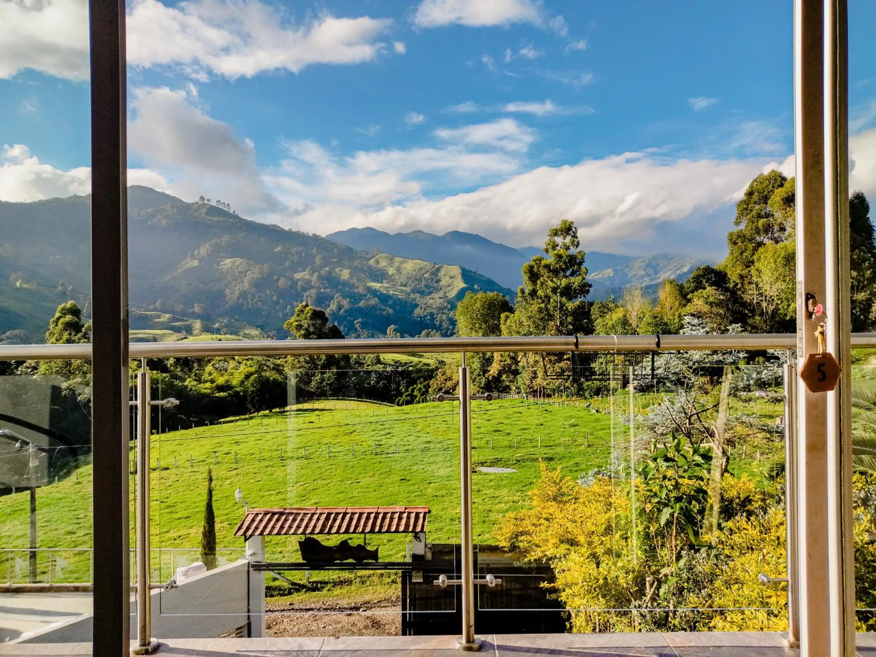 Mountain view in Hotel Boutique Palmas de Salento