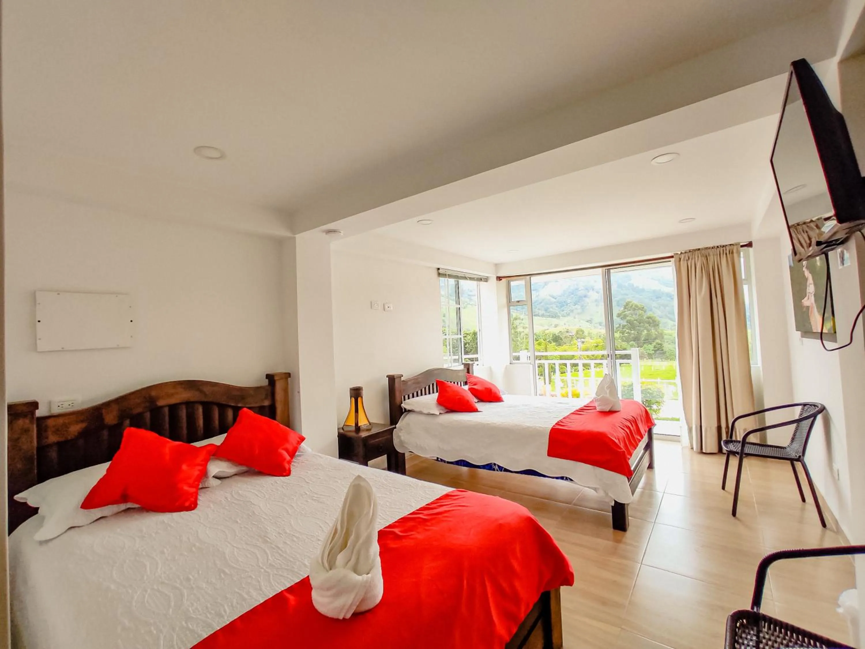 Mountain view, Bed in Hotel Boutique Palmas de Salento