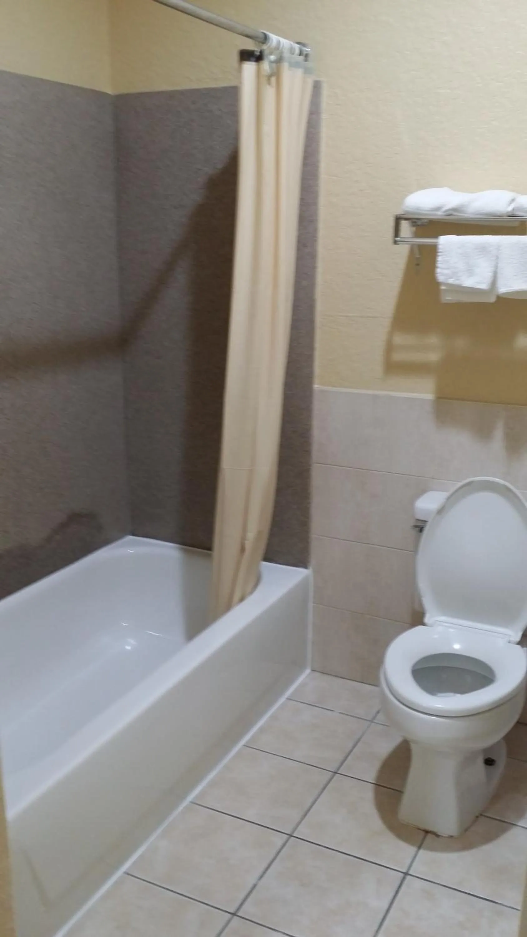 Shower in Americas Best Value Inn & Suites Northeast Houston