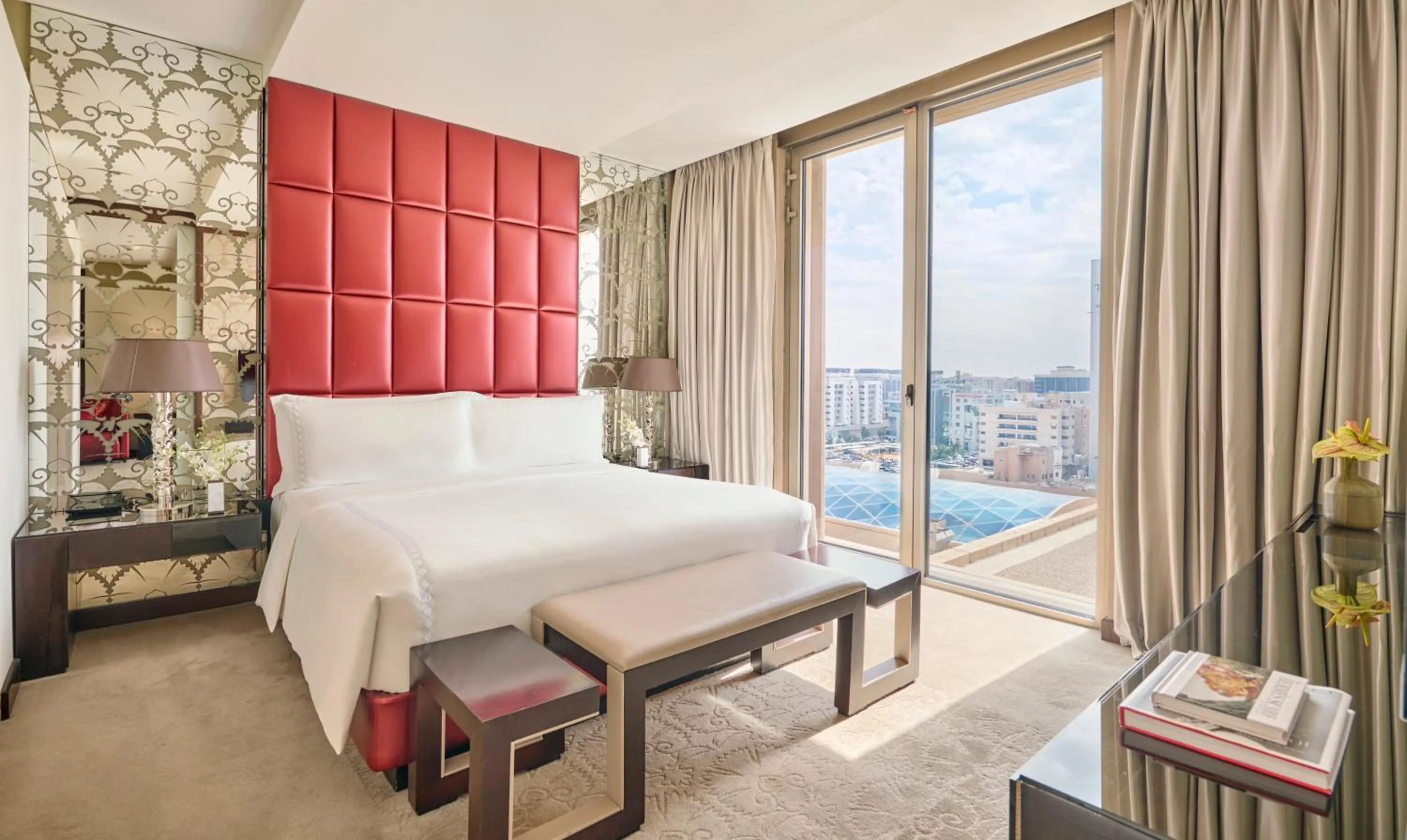 Bedroom, Bed in Mandarin Oriental Al Faisaliah, Riyadh