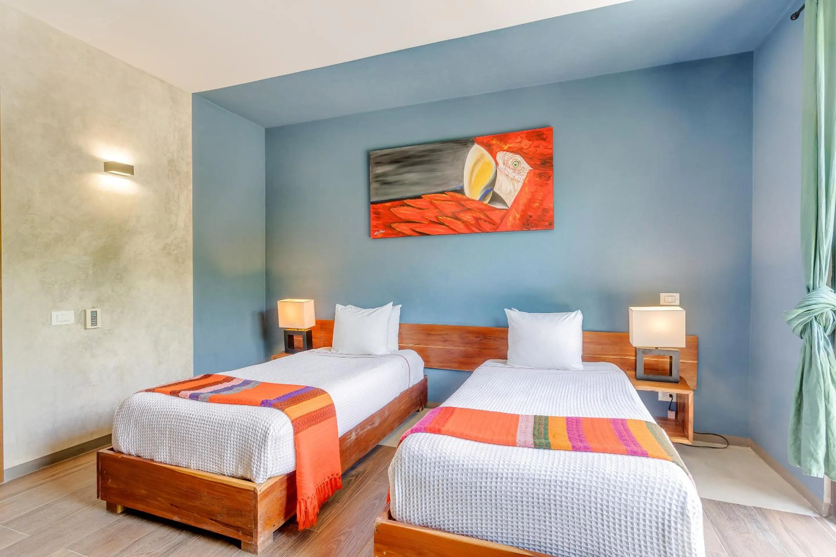 Bed in Chic Suites in the Heart of Tulum by Stella Rentals