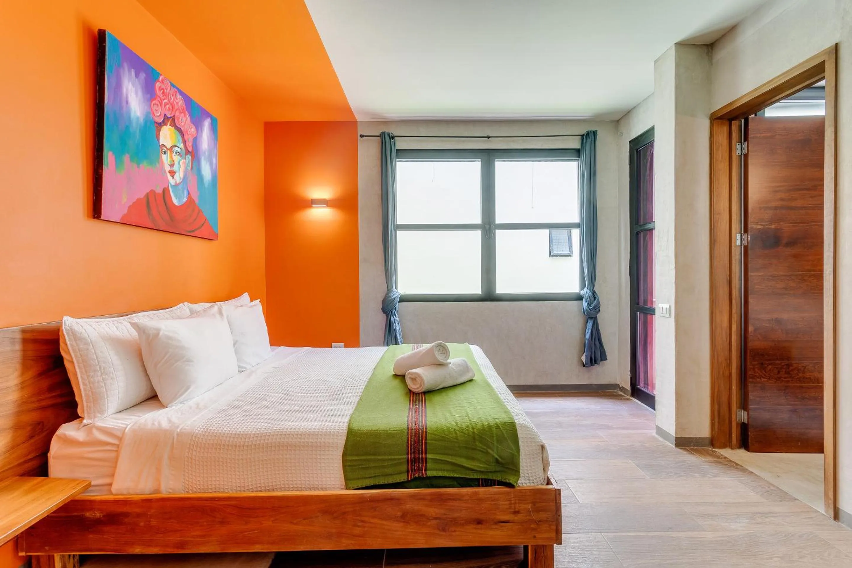 Bed in Chic Suites in the Heart of Tulum by Stella Rentals