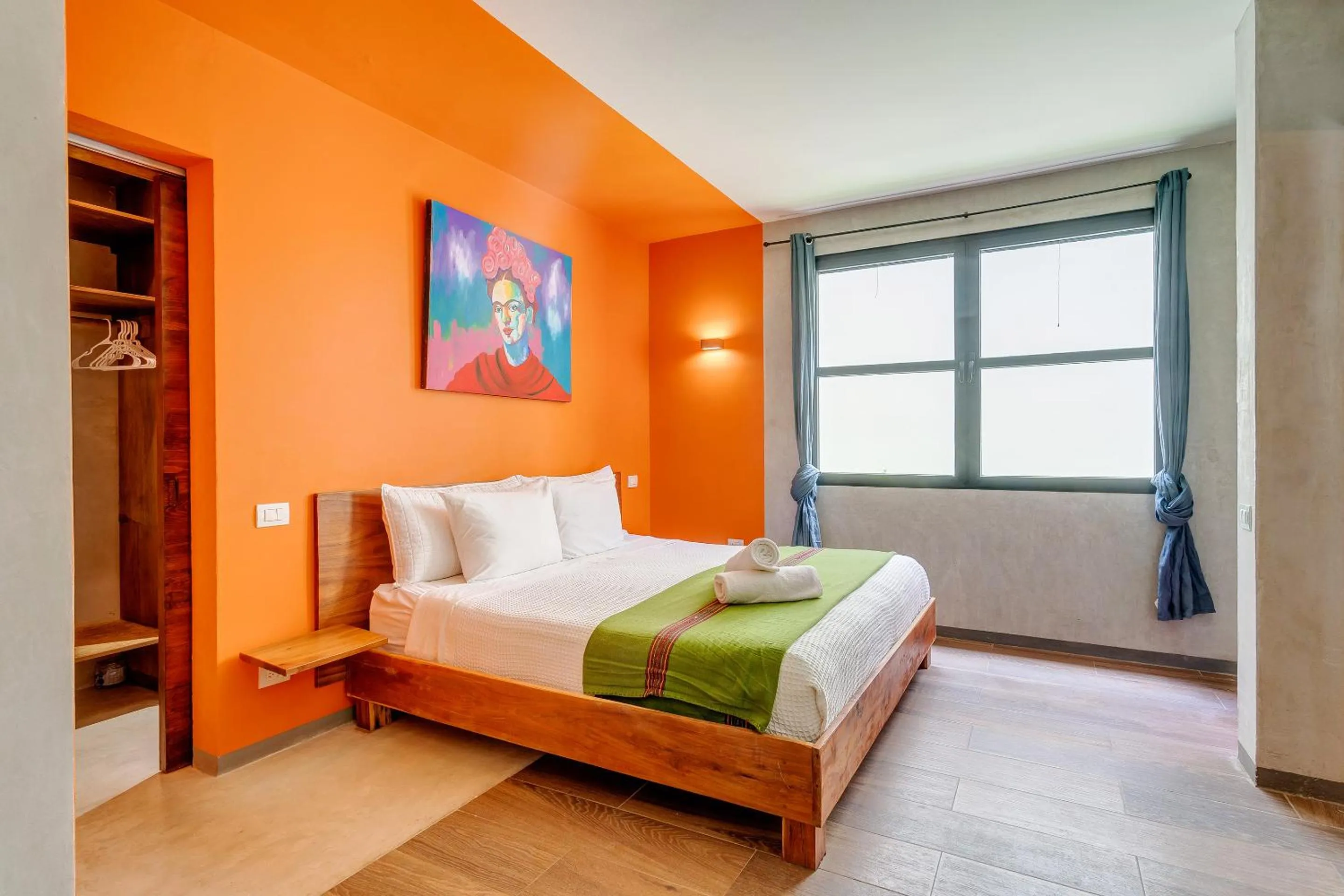 Bed in Chic Suites in the Heart of Tulum by Stella Rentals