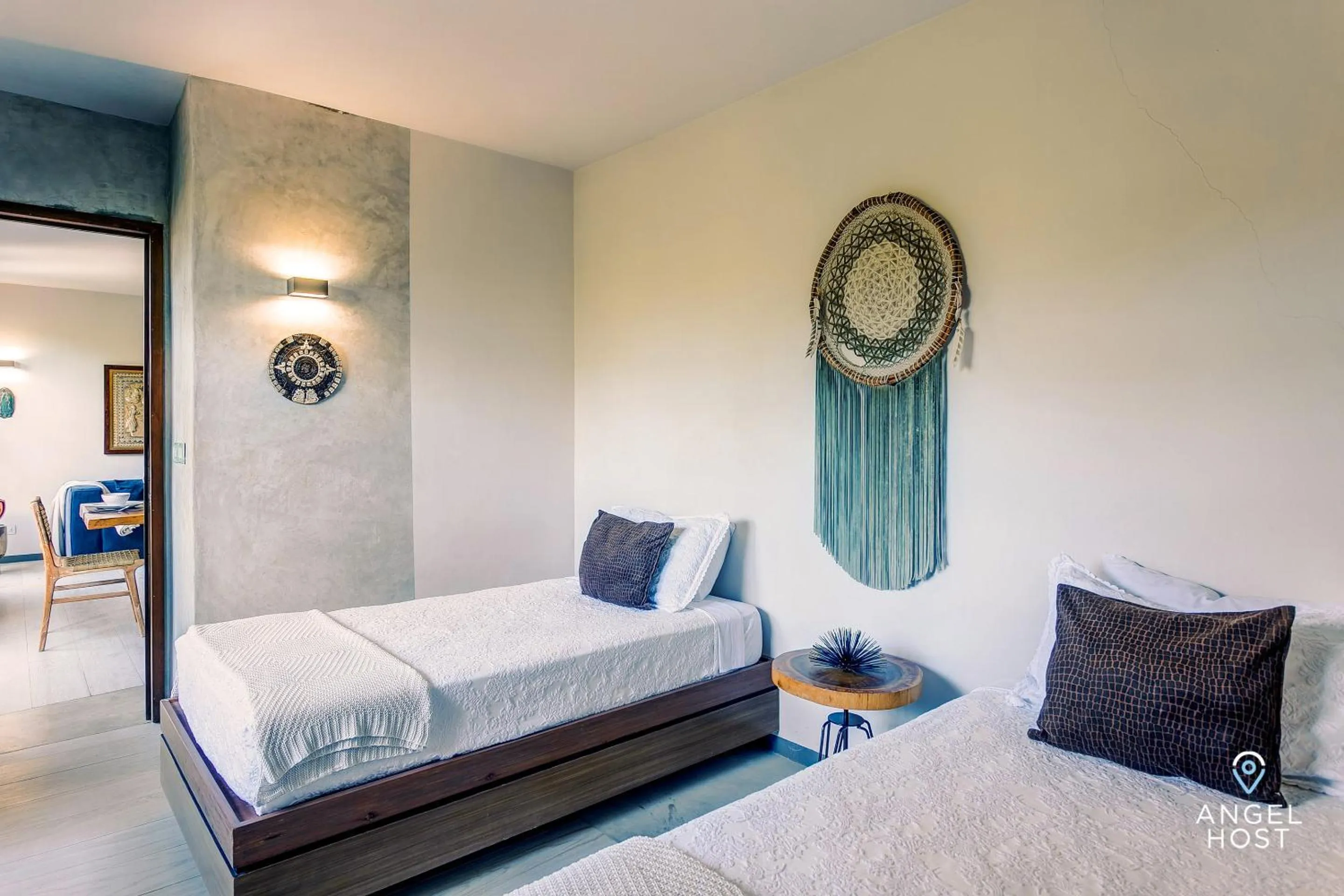 Bed in Chic Suites in the Heart of Tulum by Stella Rentals