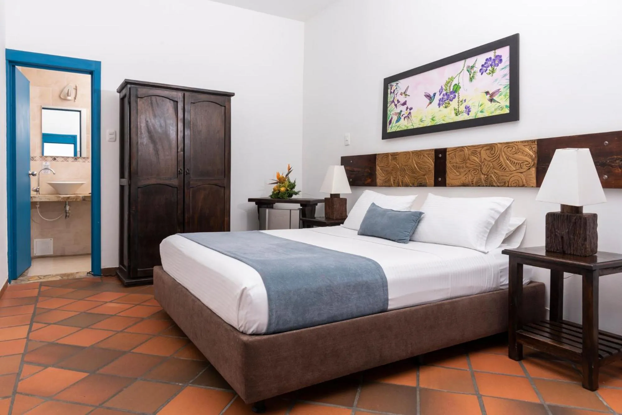 Bed in Hotel Campestre Cafe Cafe