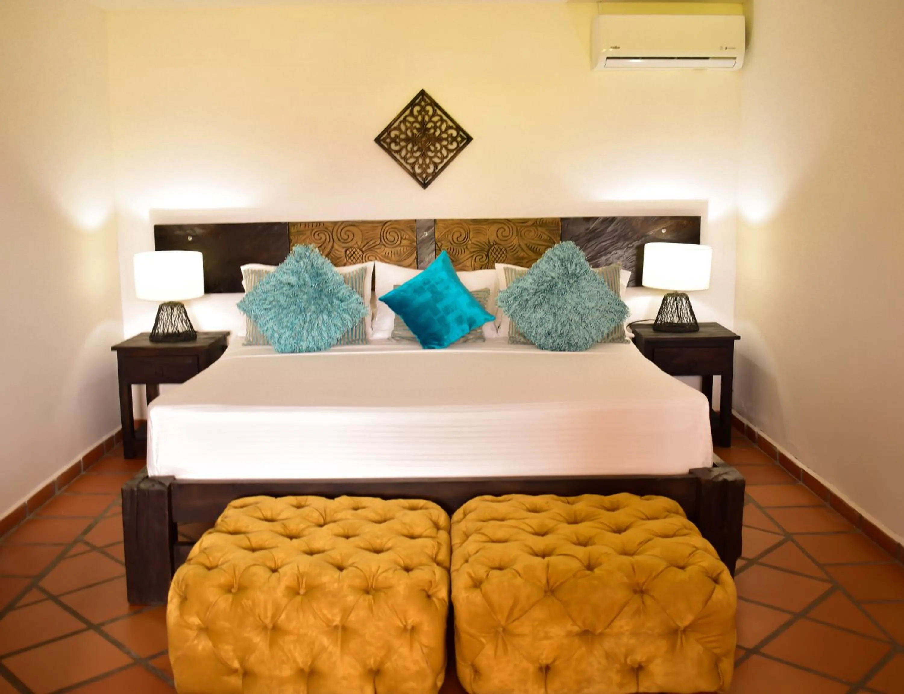 Bed in Hotel Campestre Cafe Cafe