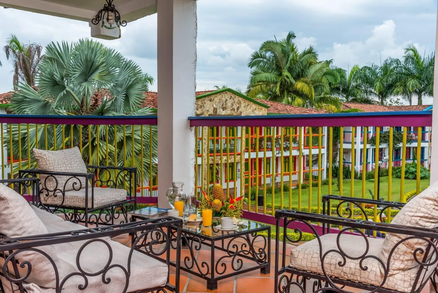 Balcony/Terrace in Hotel Campestre Cafe Cafe