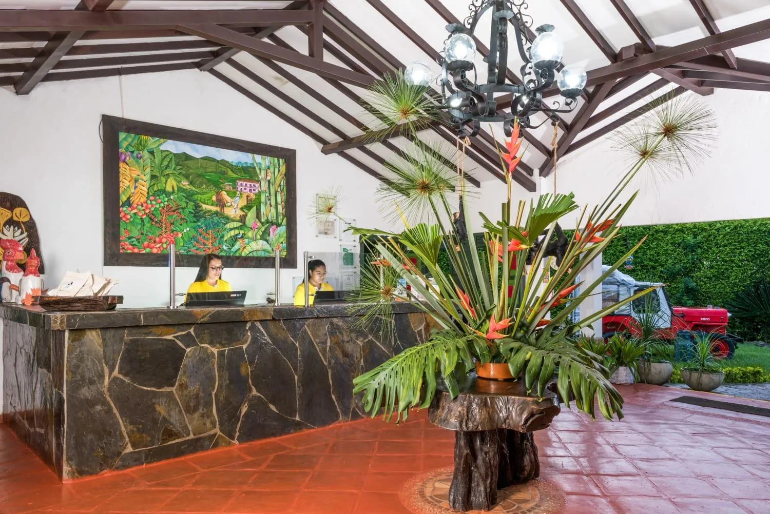 Lobby or reception in Hotel Campestre Cafe Cafe