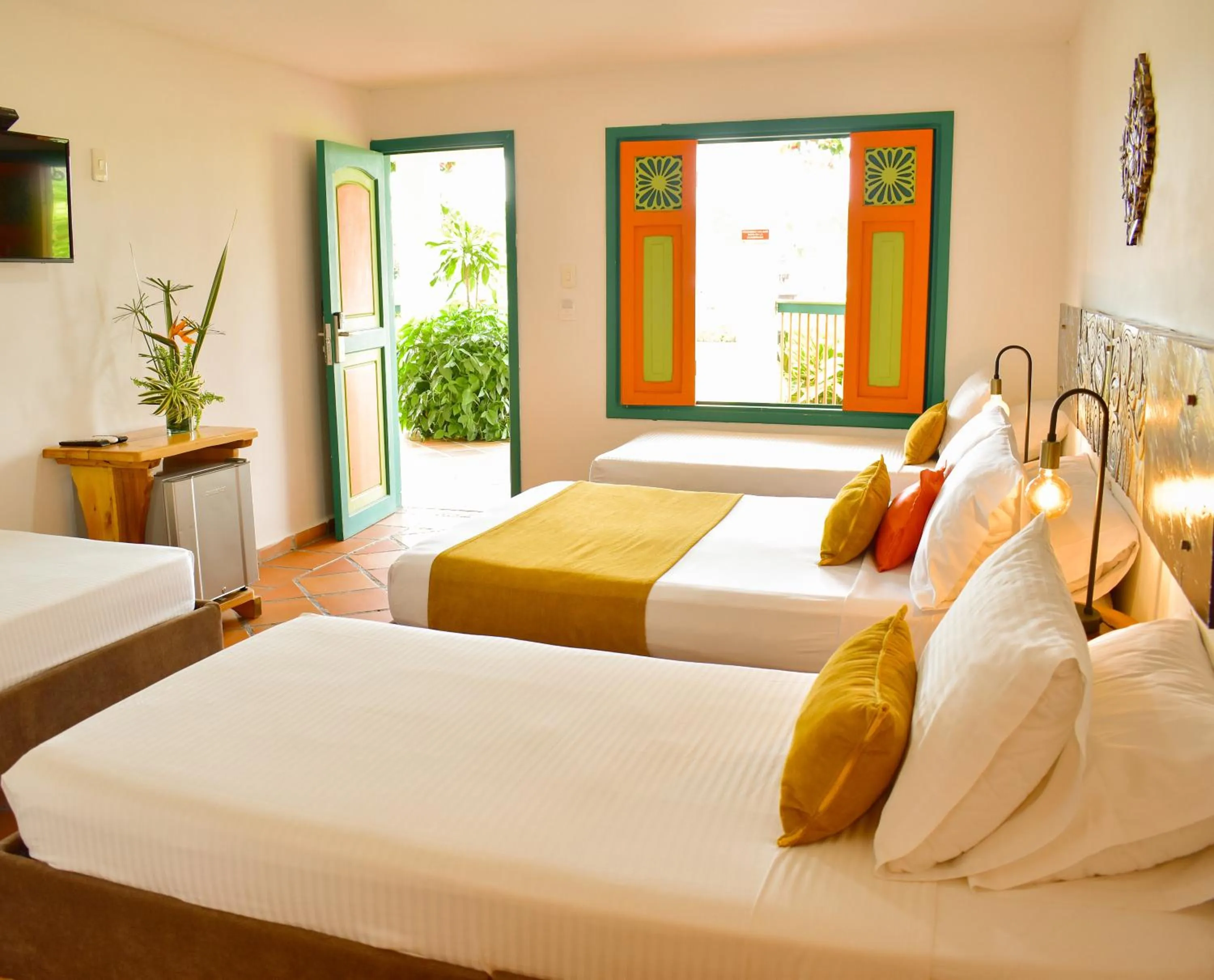 Bed in Hotel Campestre Cafe Cafe