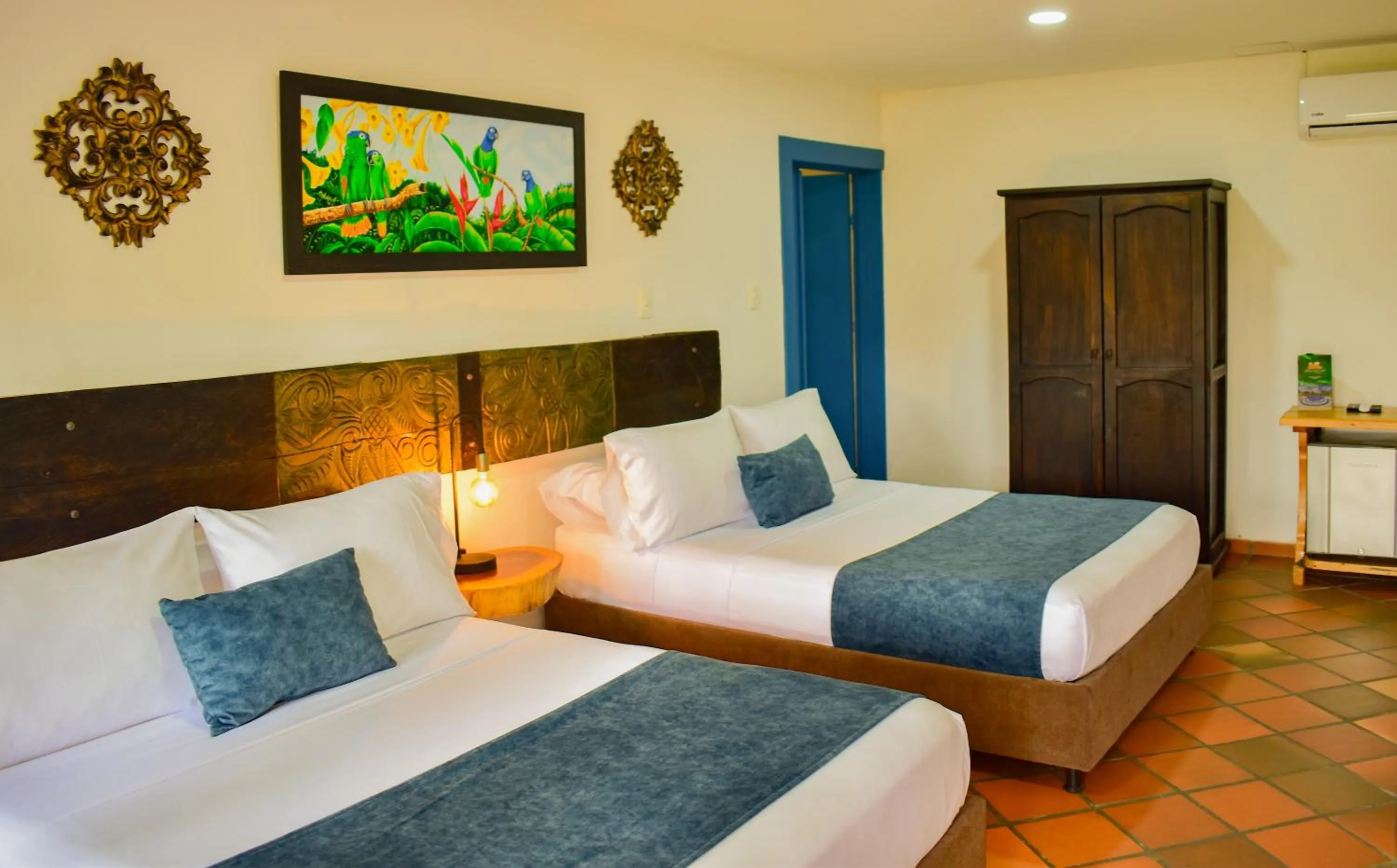 Bed in Hotel Campestre Cafe Cafe