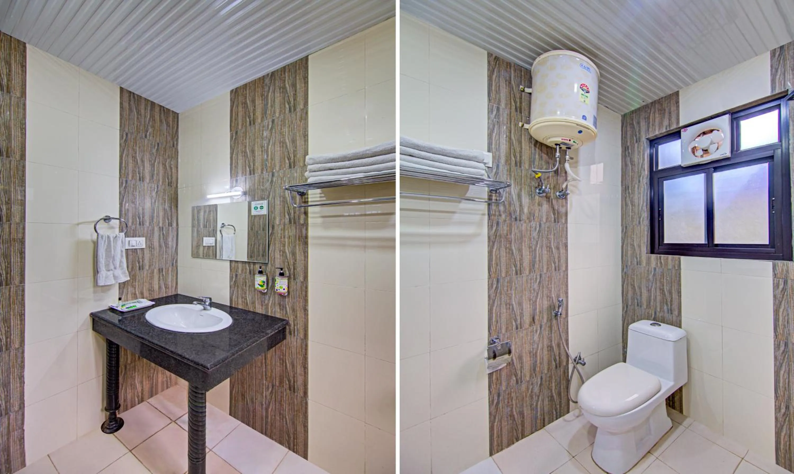 Bathroom in Treebo Roshan House with Valley View