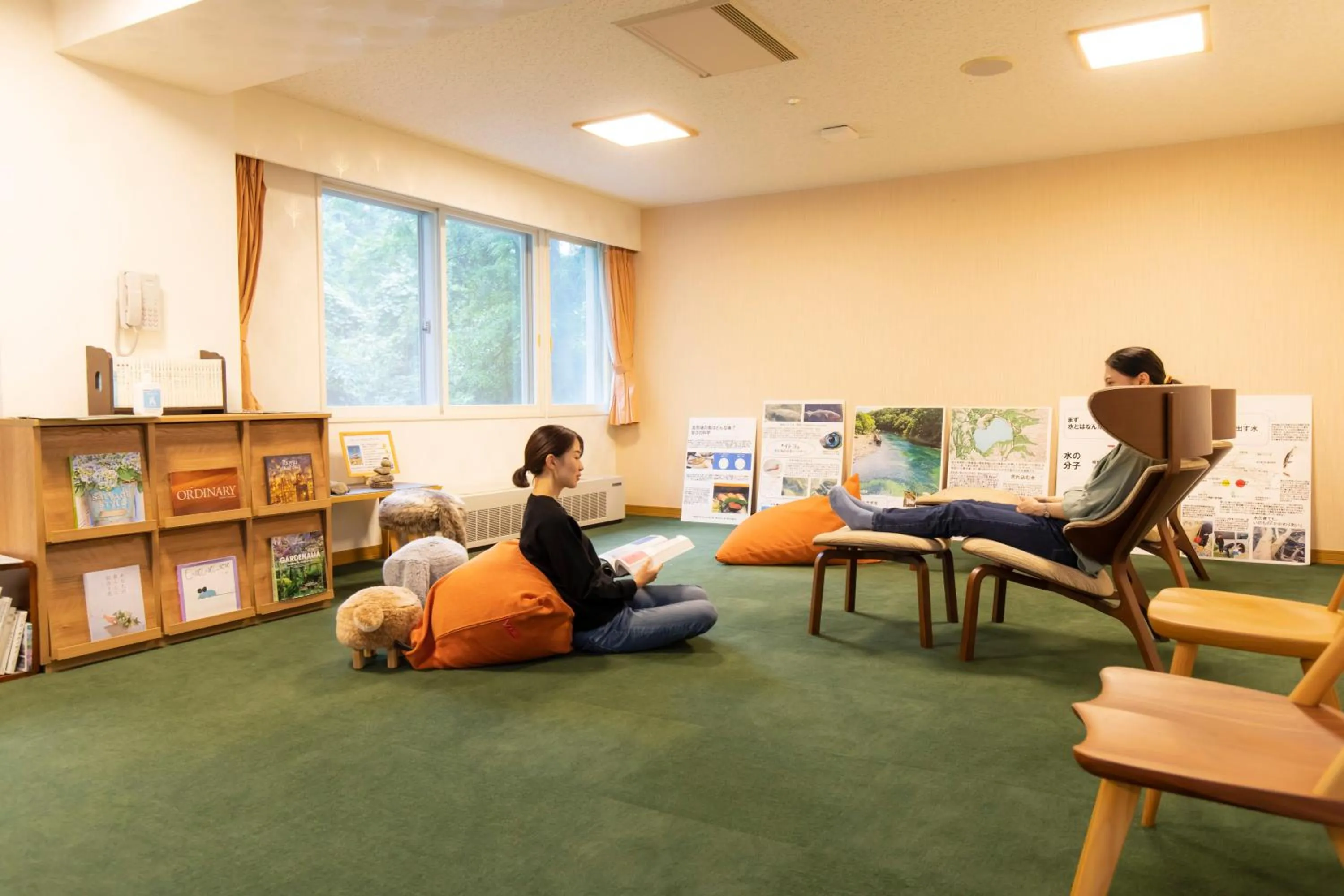 Seating area in Kyukamura Shikotsuko