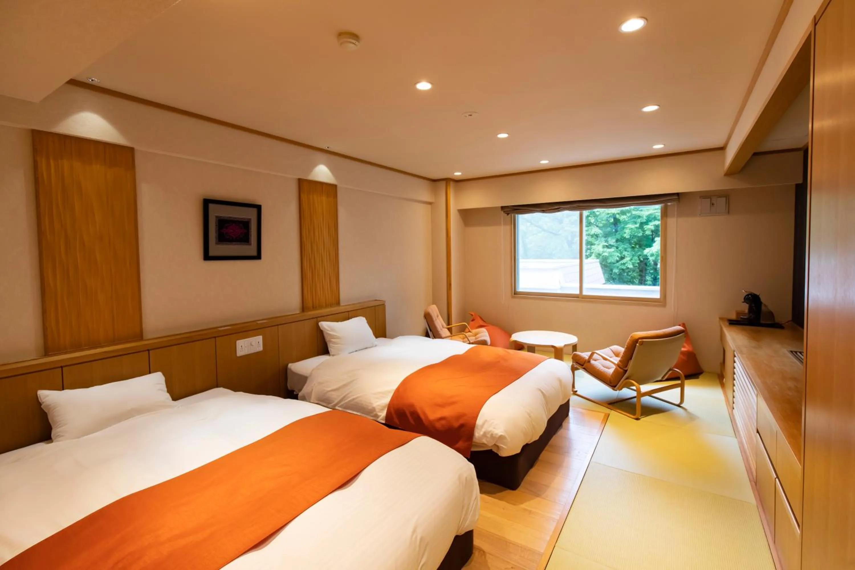 Bed in Kyukamura Shikotsuko