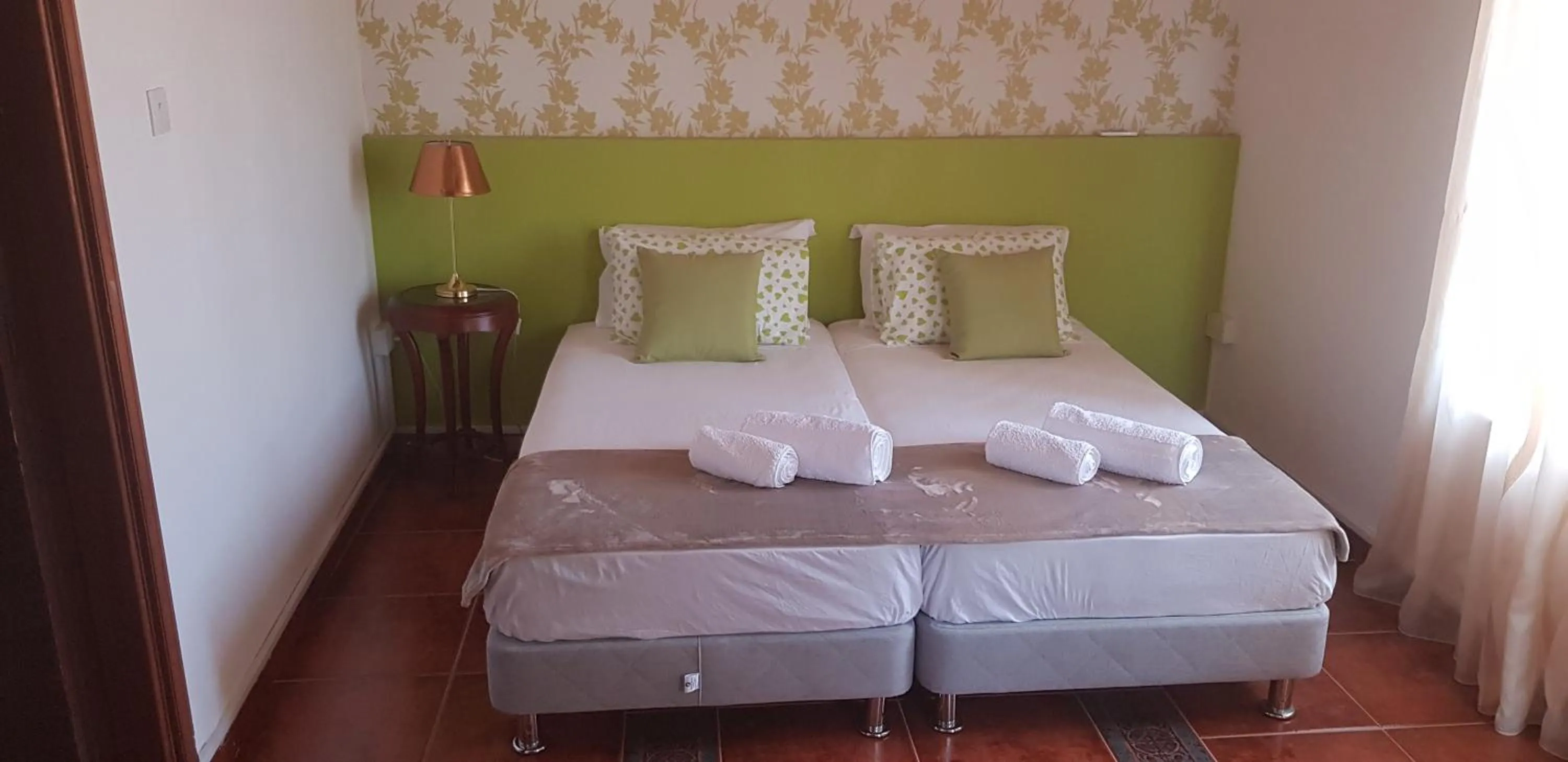 Bed in Villa Thermopilon