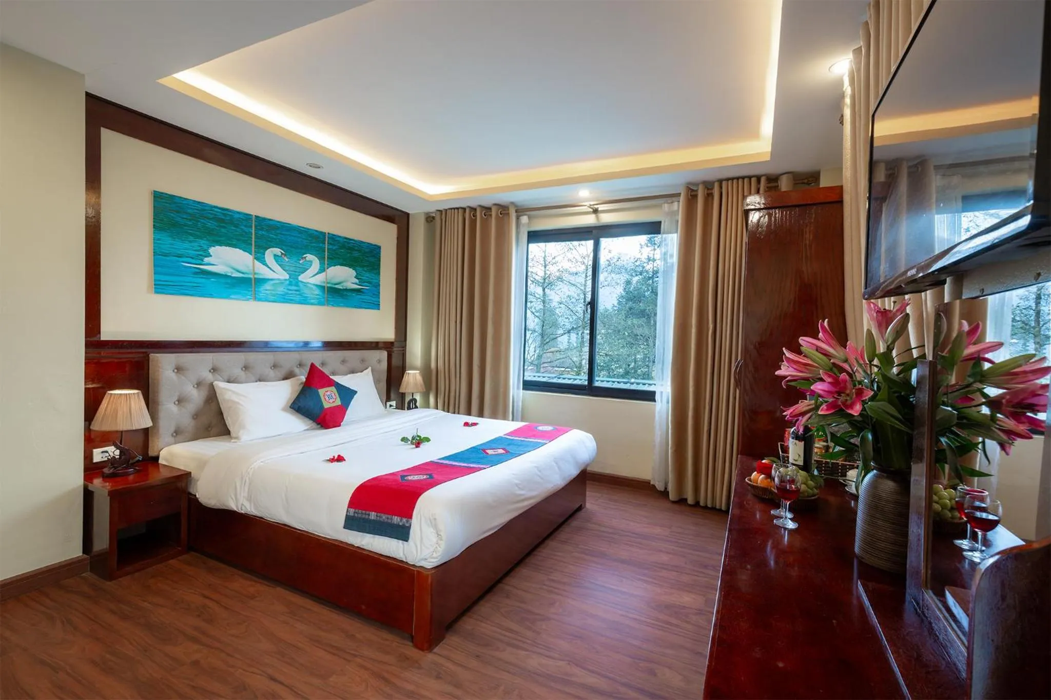 Mountain view, Bed in Sapa Hidden Gem Hotel & Spa