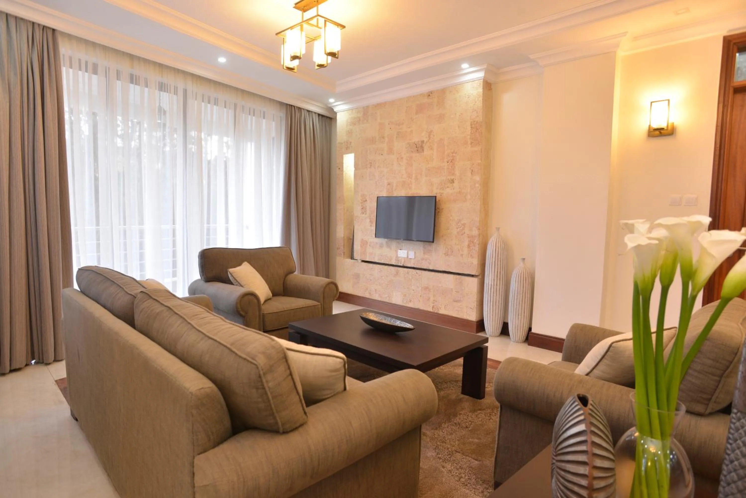 Living room in GemSuites Riverside Serviced Apartments and Hotel, Nairobi