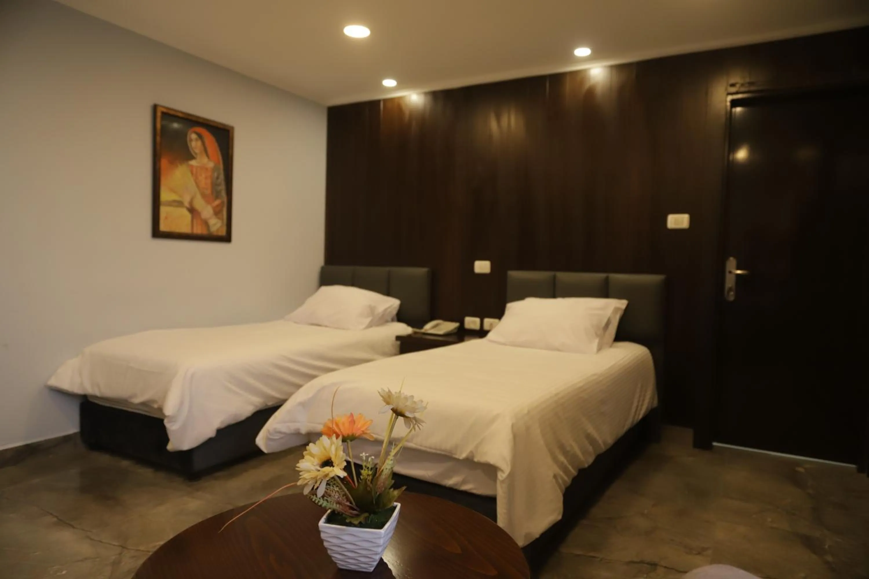 Bed in Mount of Olives Hotel