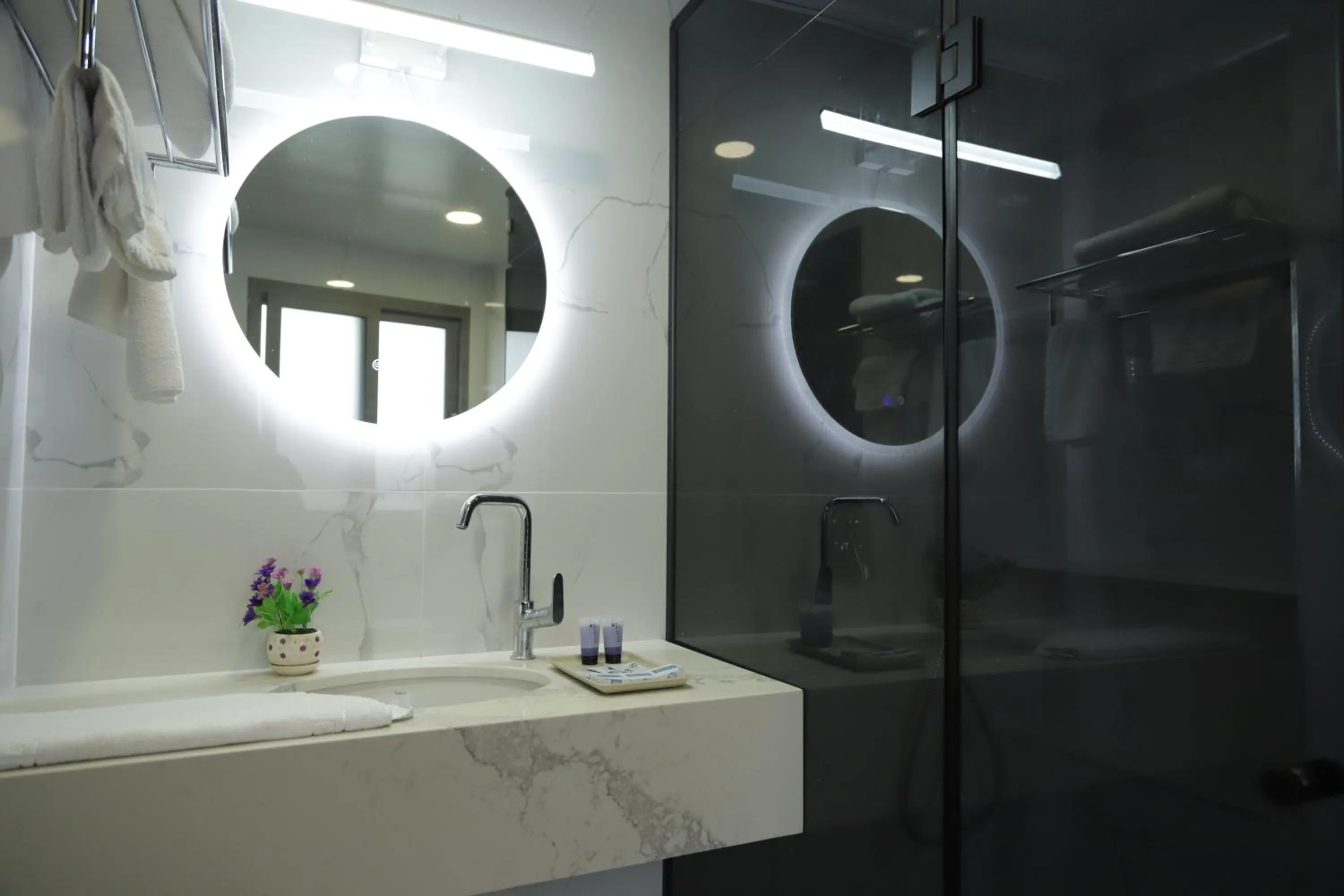 Shower in Mount of Olives Hotel