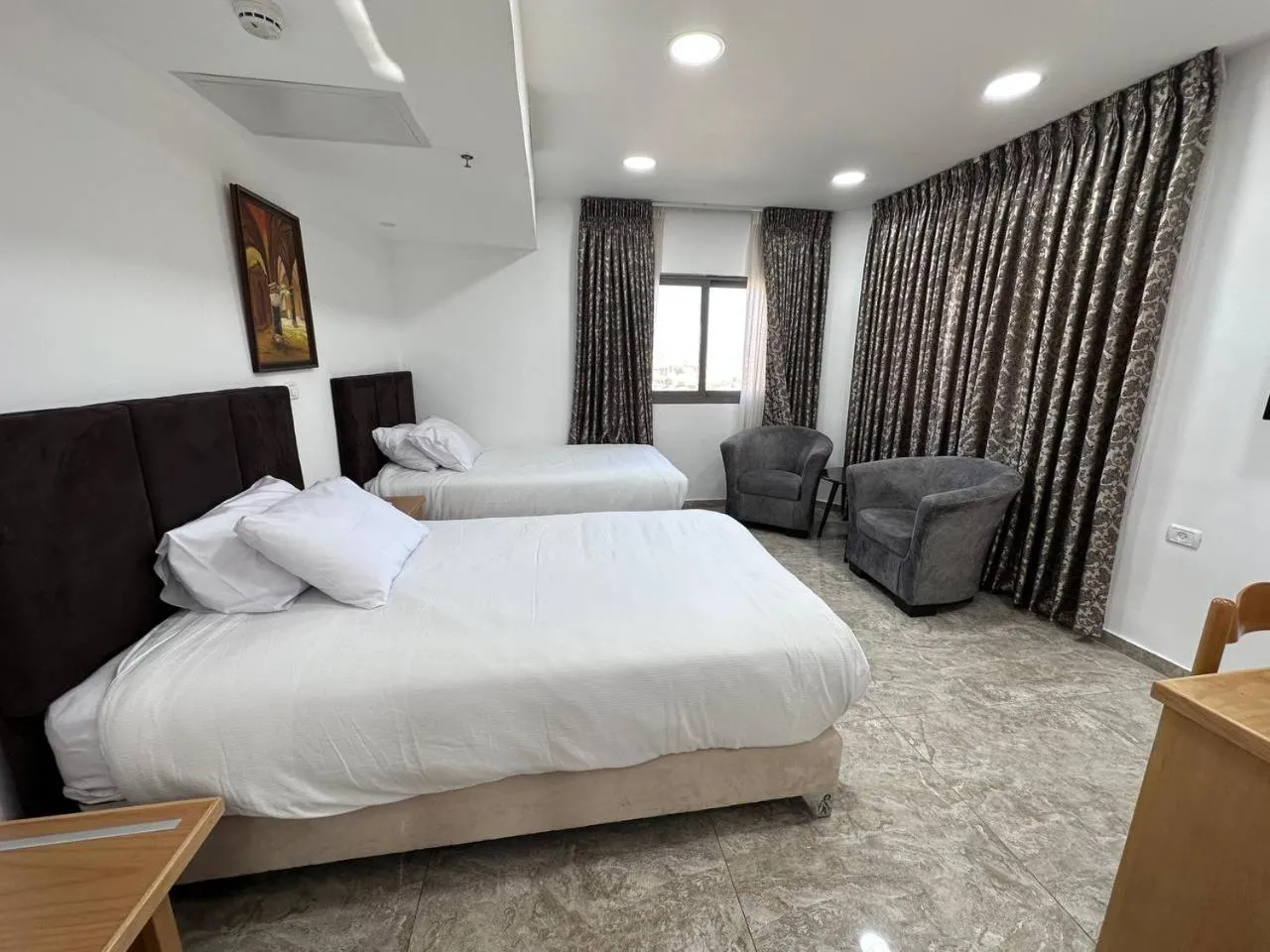 Bed in Mount of Olives Hotel