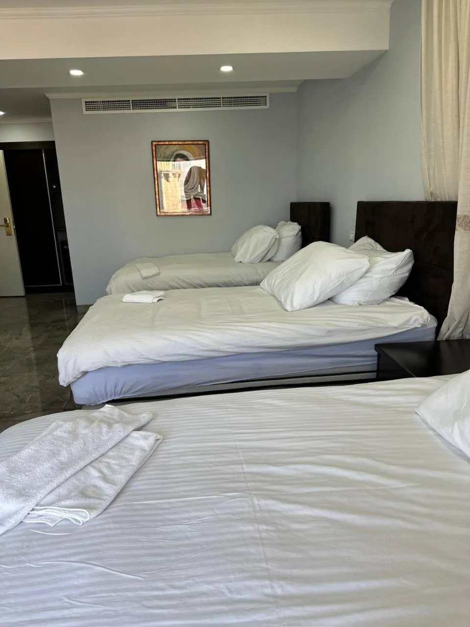 Bed in Mount of Olives Hotel