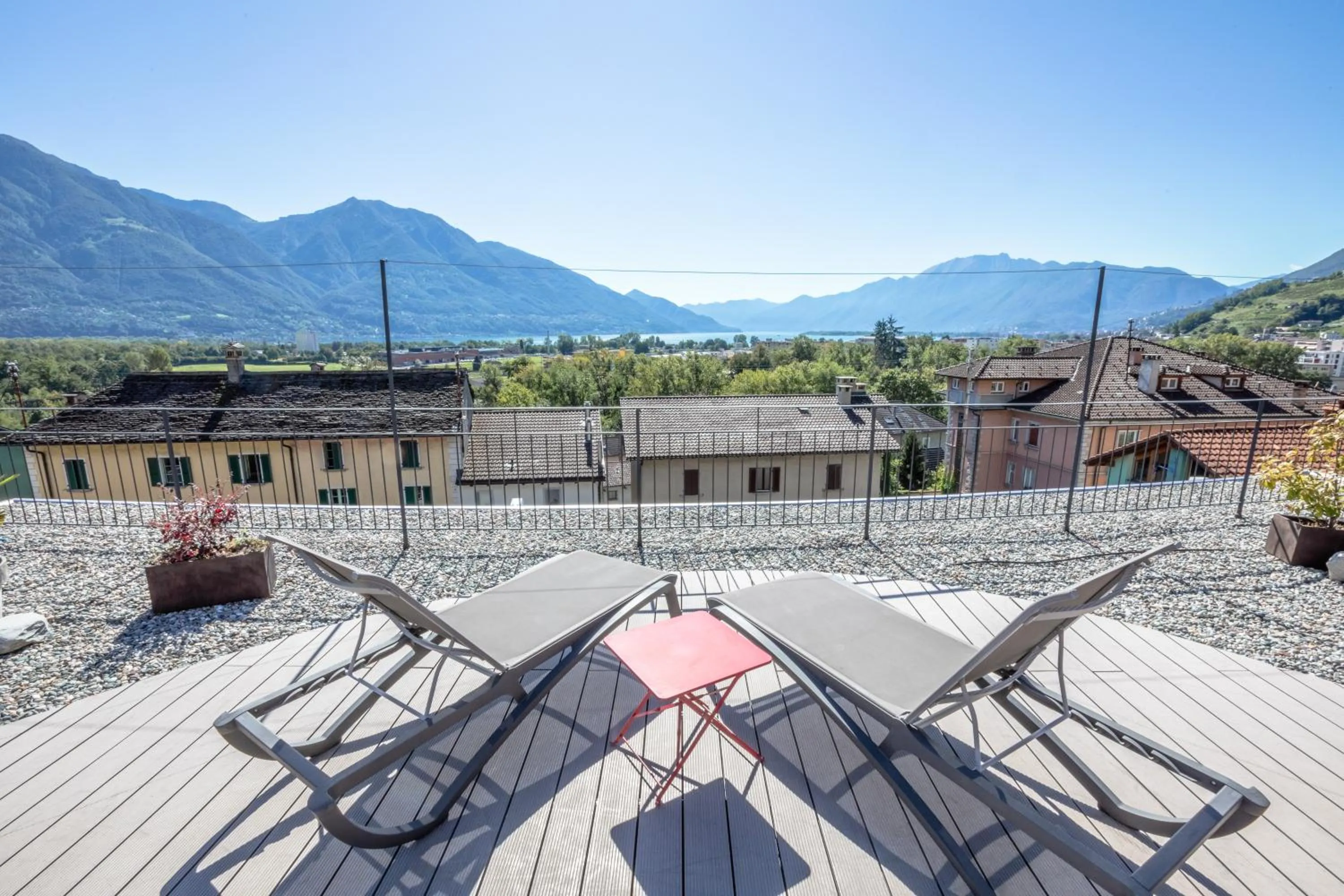 Balcony/Terrace in Albergo Porta Verzasca