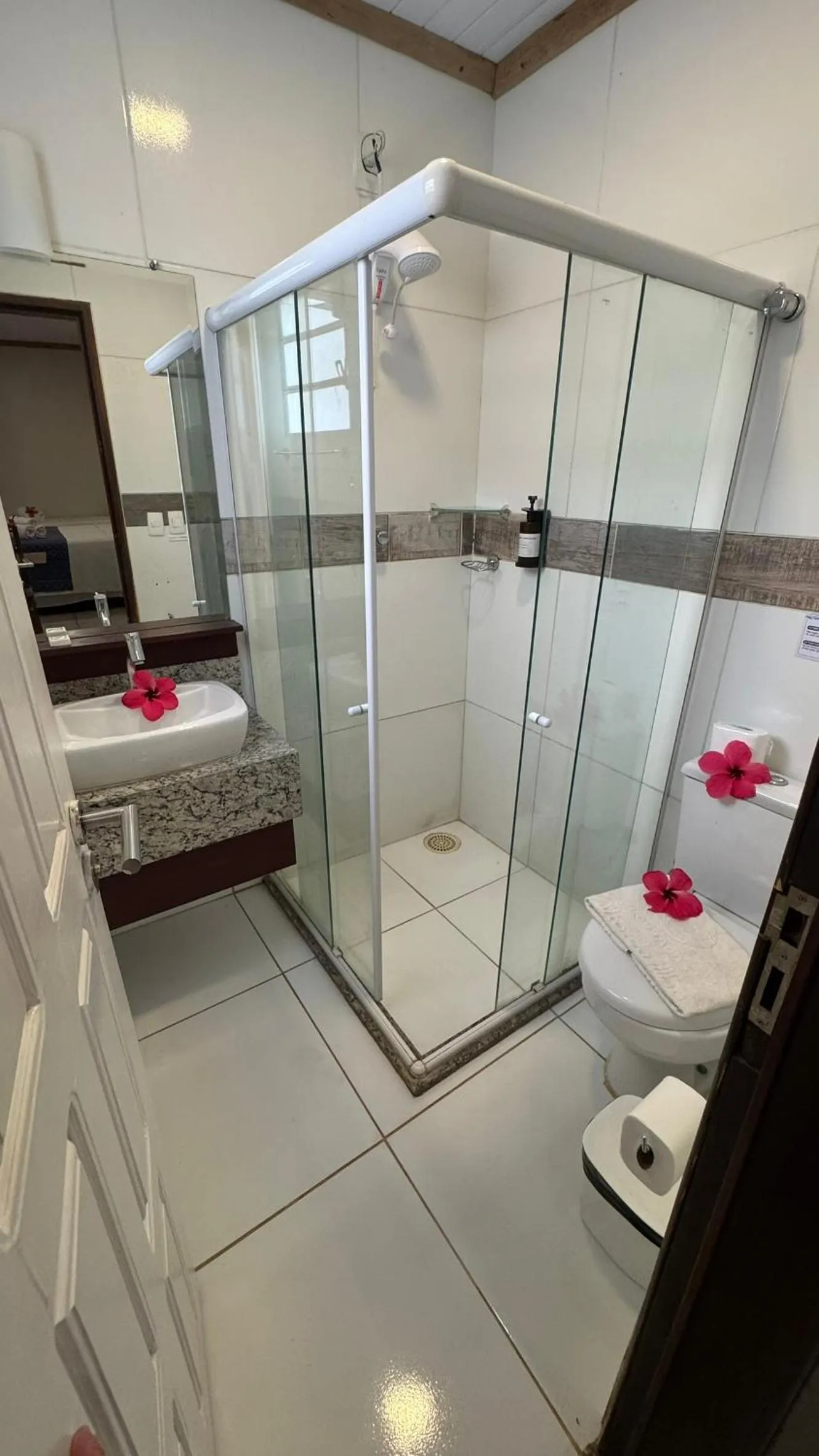 Bathroom in Pousada Alto da Vila Noronha by Alto da Ilha