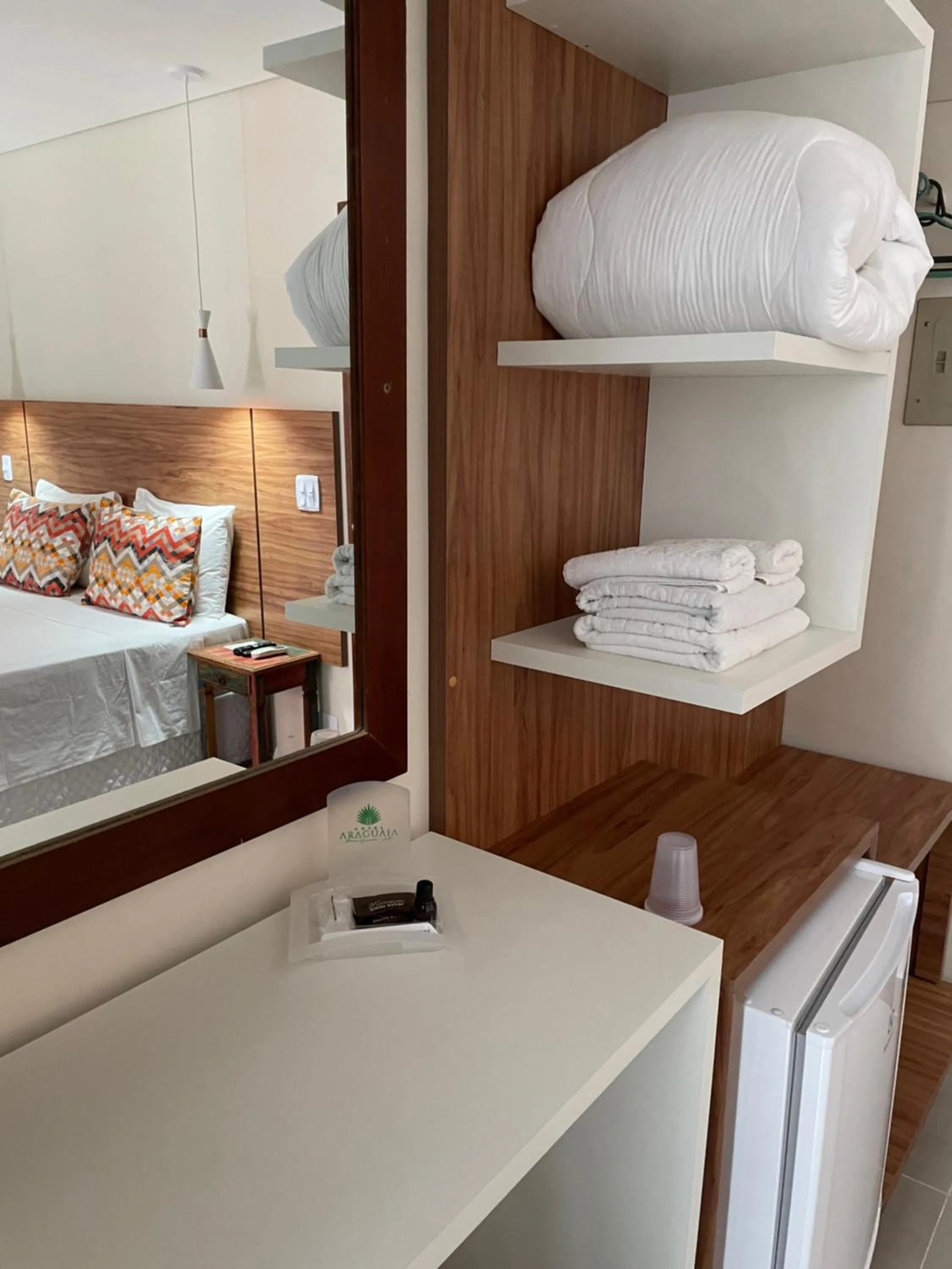 towels, Bed in Hotel Araguaia